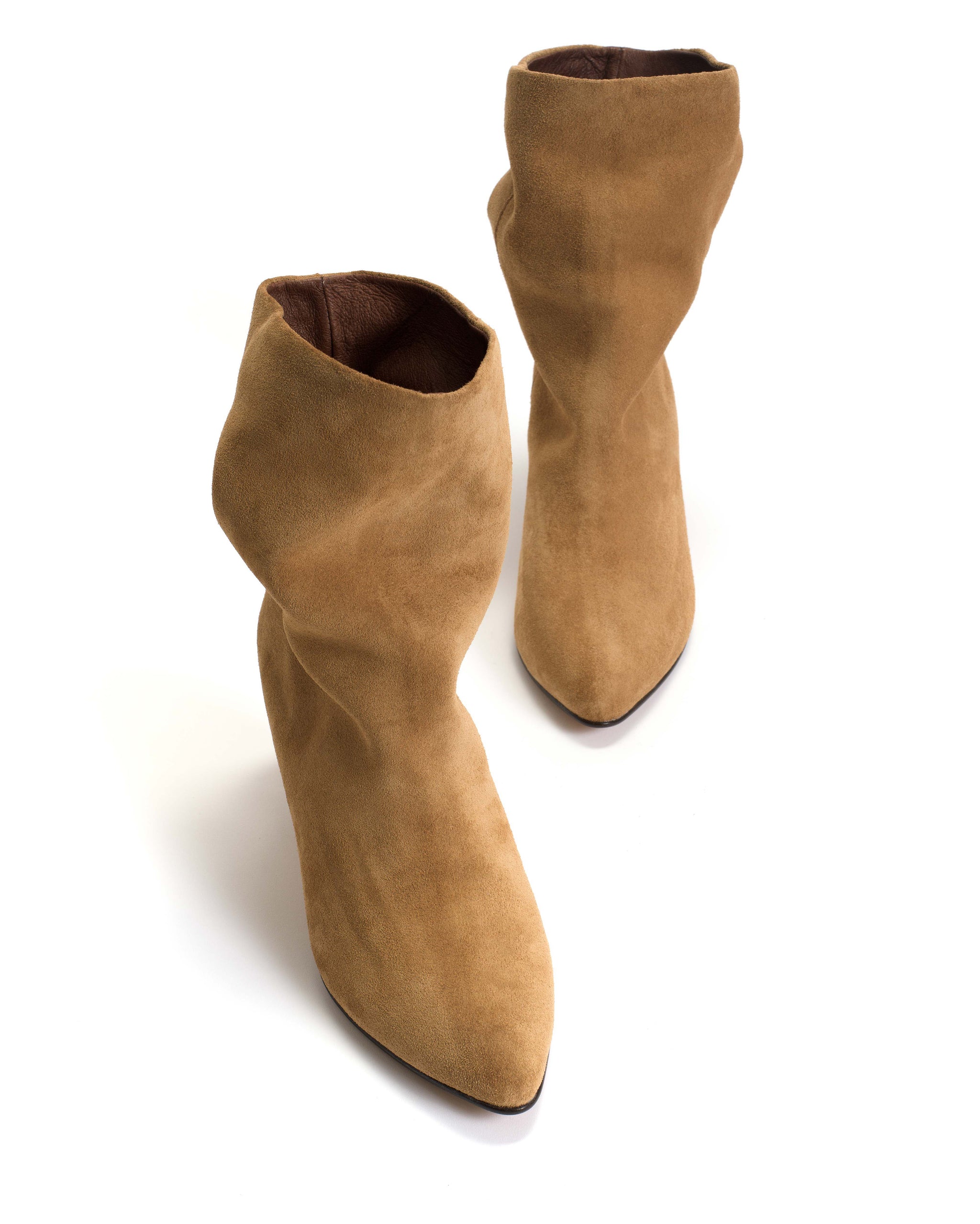 Vully 50 stiletto calf suede cinnamon - Anonymous Copenhagen
