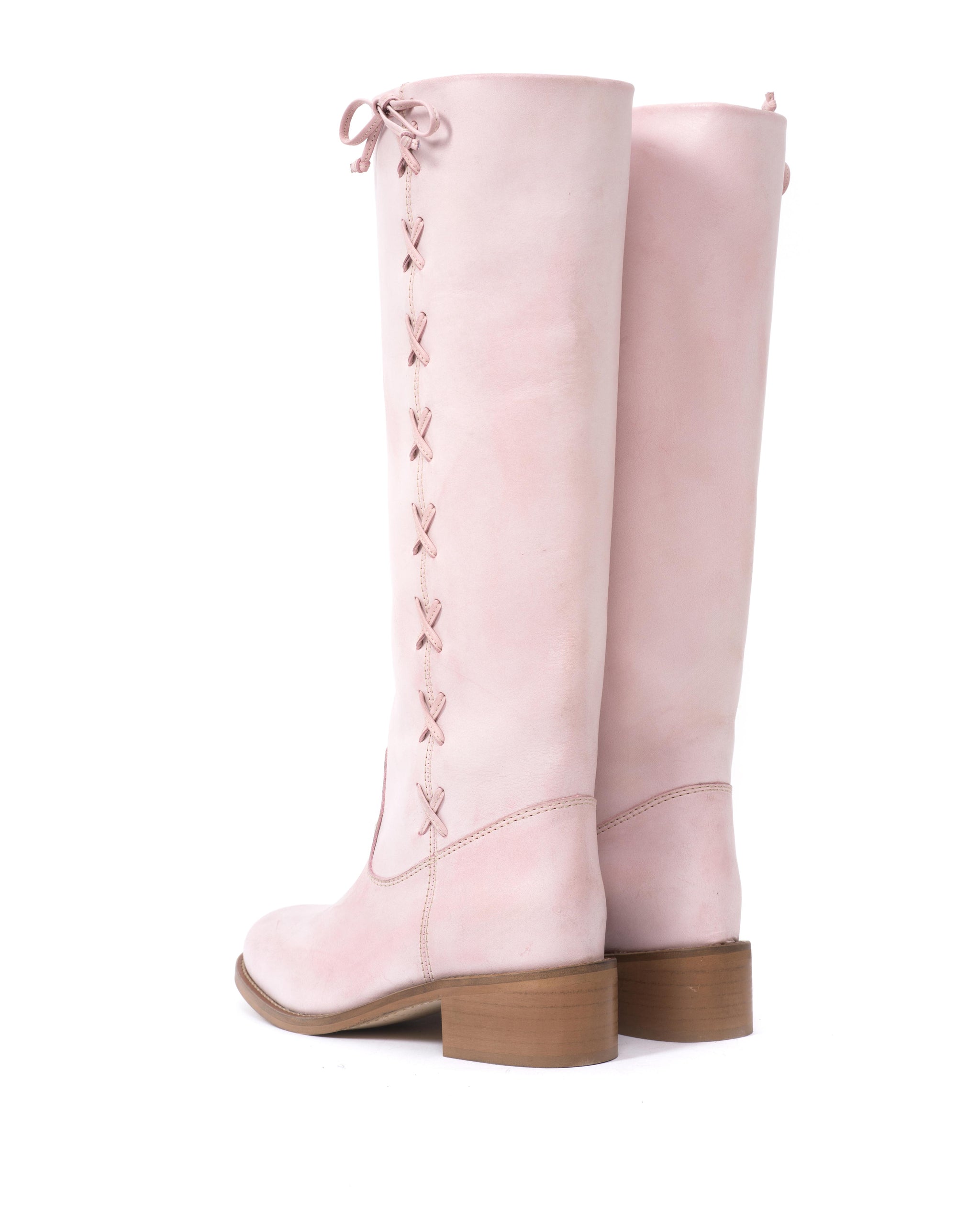 Dico Ann Side laces Escovado Pink - Dico Copenhagen: High shaft boots