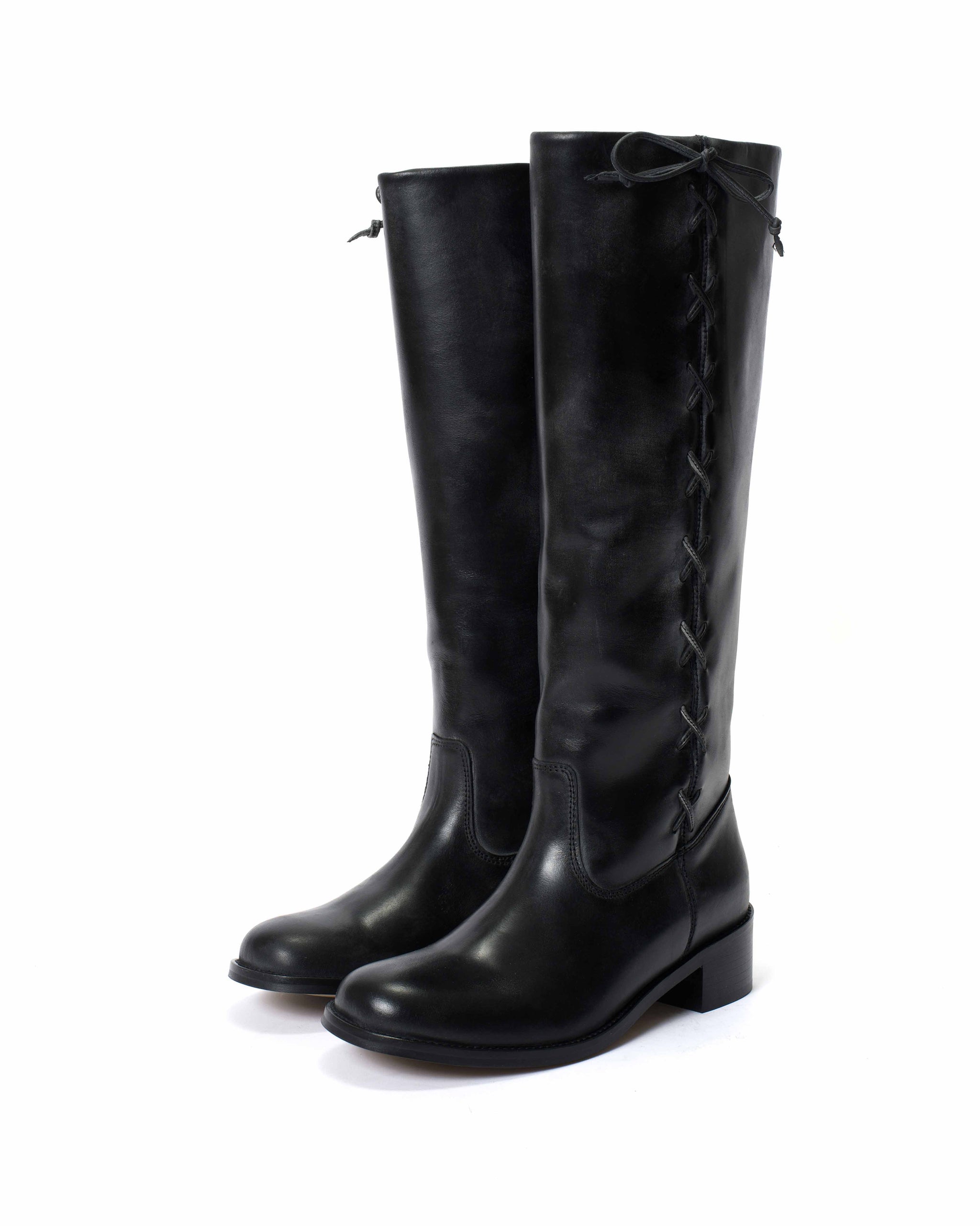 Dico Ann Side laces Escovado Black - Anonymous Copenhagen