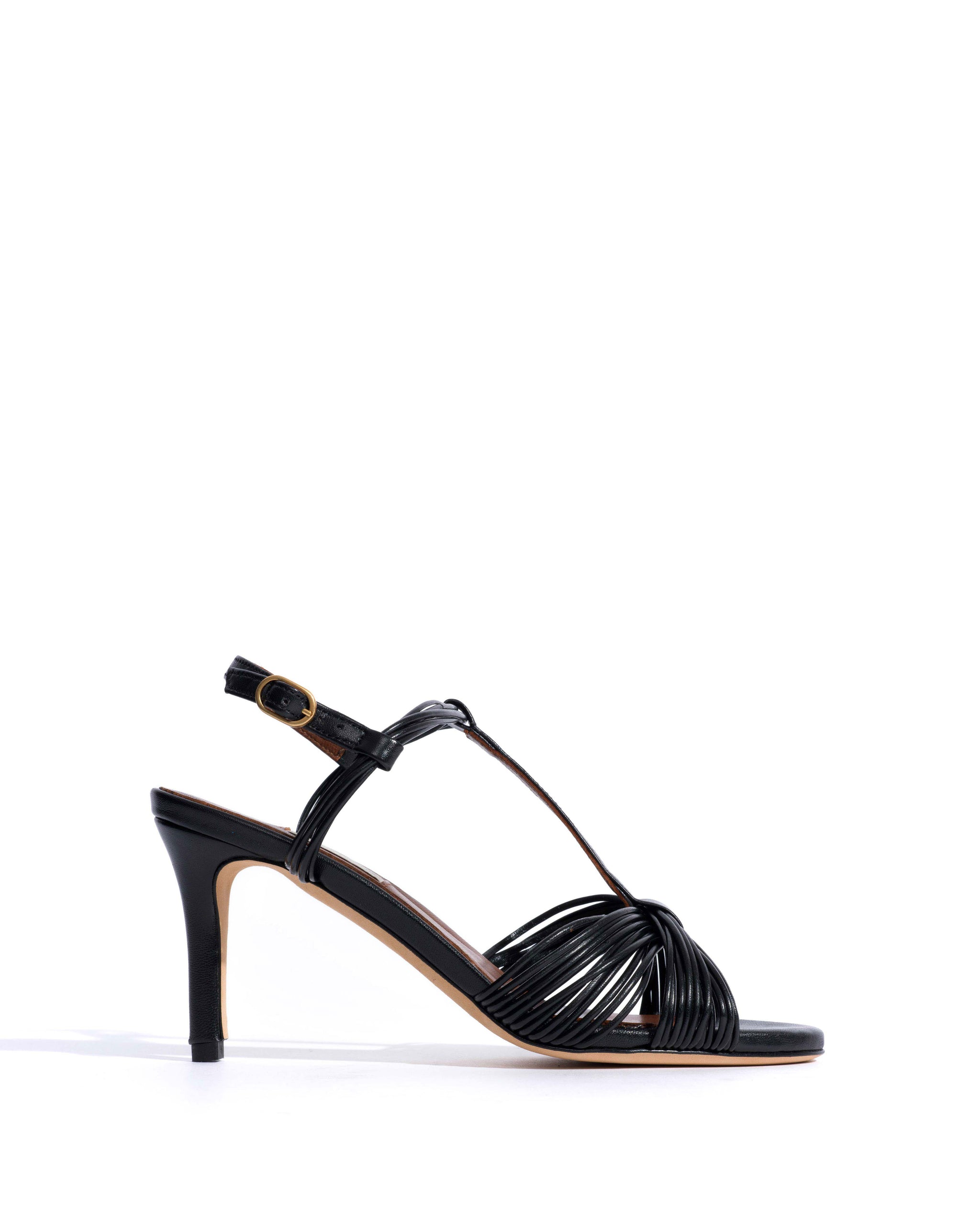 Alessandra 75 Shiny lamb Black - Anonymous Copenhagen Heels