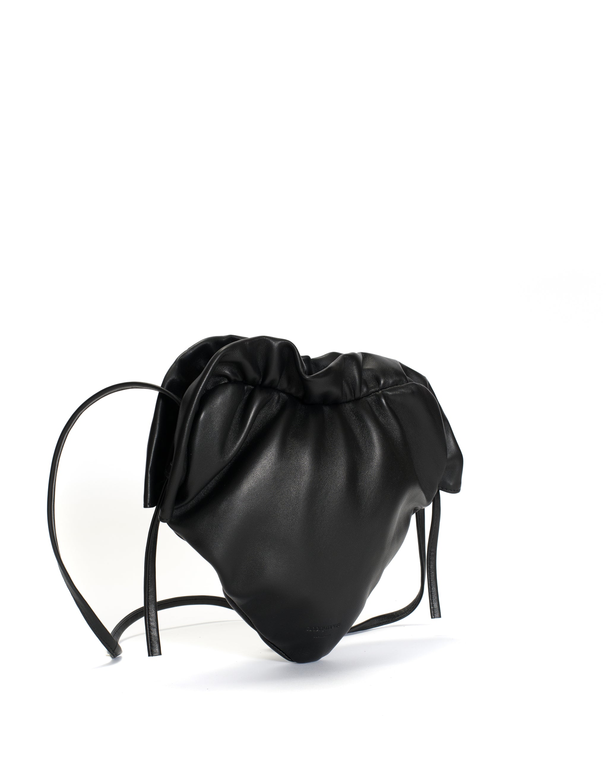 Zally heart bag Shiny lamb Black - Anonymous Copenhagen