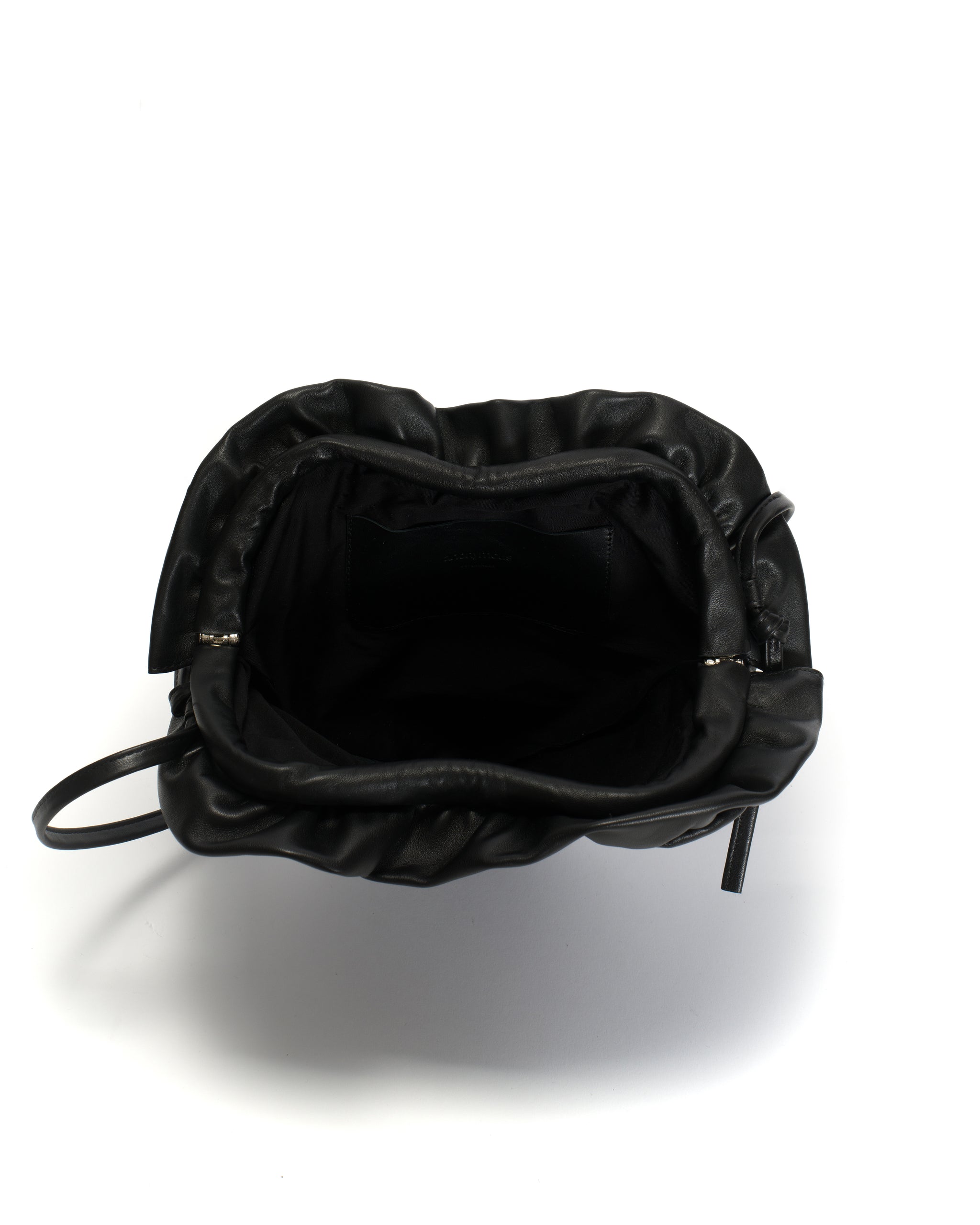 Zally heart bag Shiny lamb Black - Anonymous Copenhagen