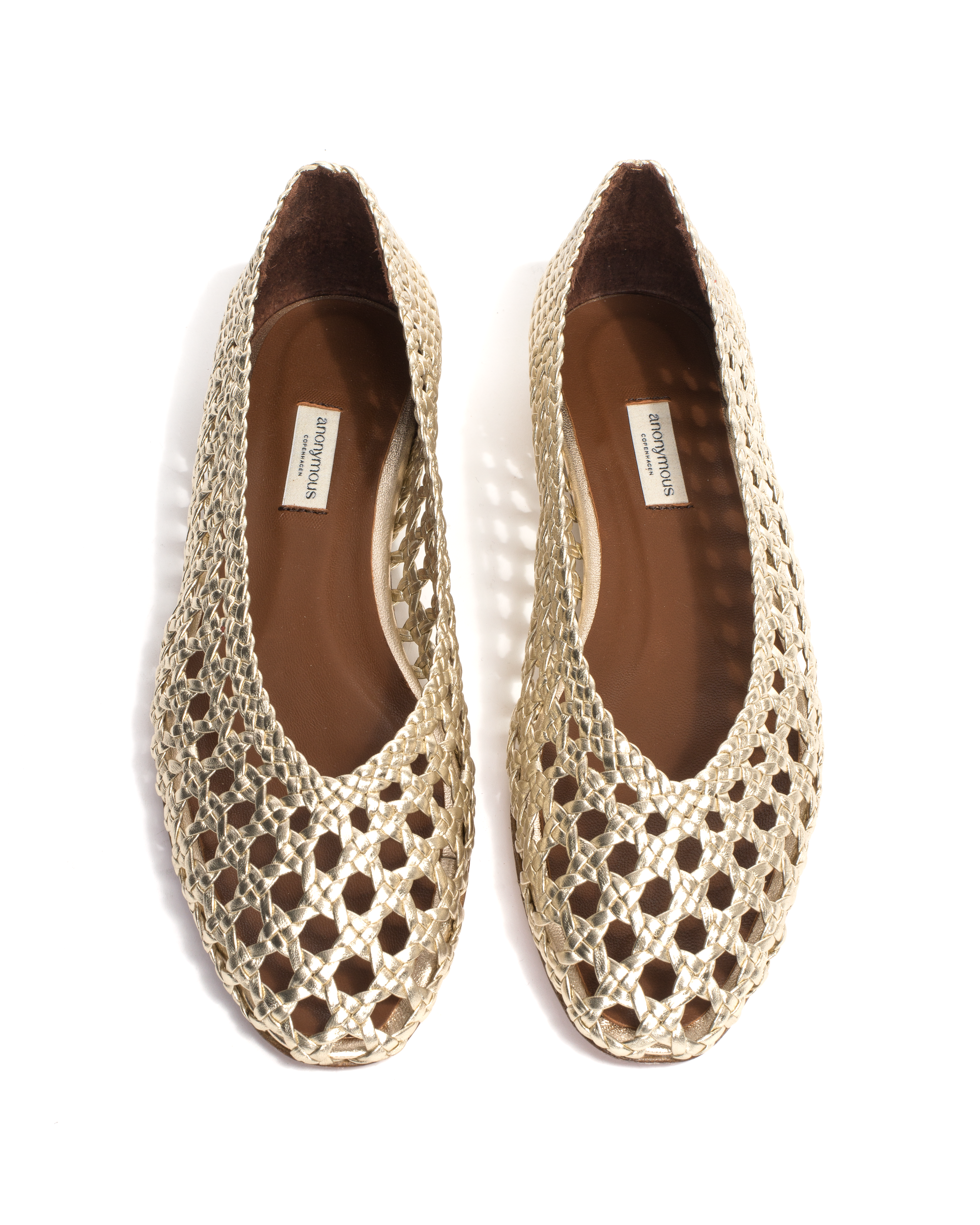 Sessi 10 hand-braided Hand-braided leather Champagne