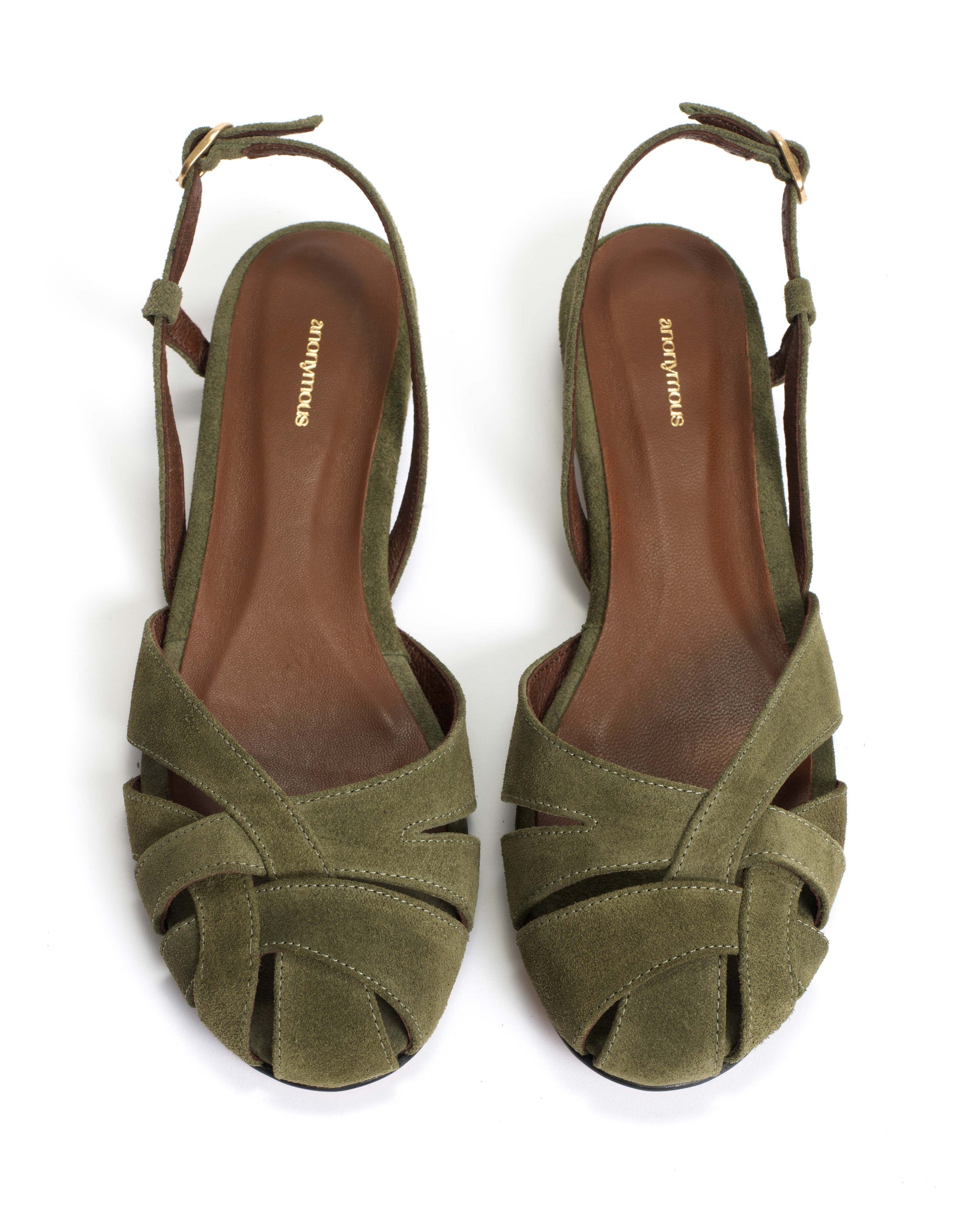 Banie 20 Calf suede Olive green - Anonymous Copenhagen