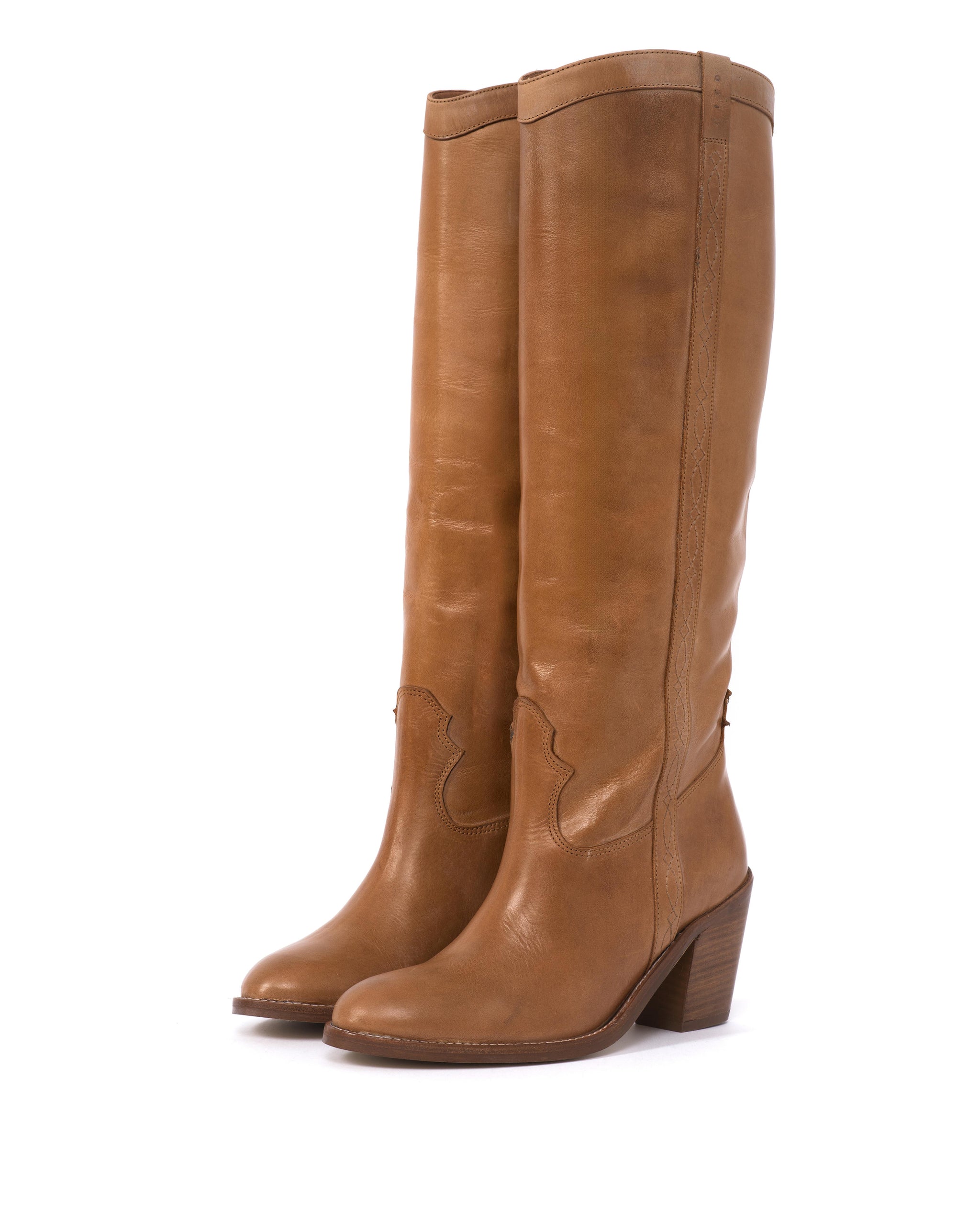 Dico Claire Escovado Dark Tan - Dico Copenhagen: High shaft boots