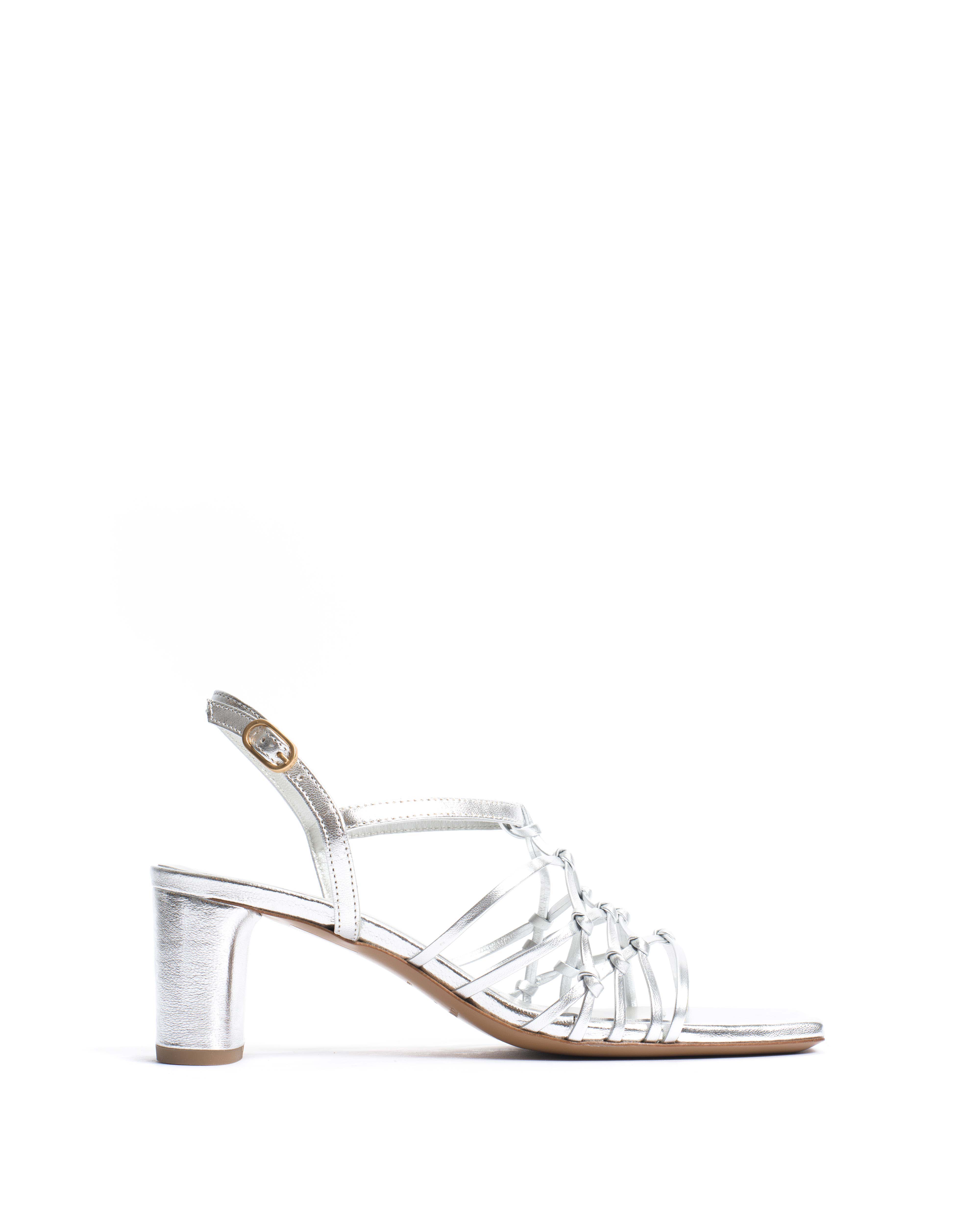 Coco 60 hand-braided Hand-braided leather Silver