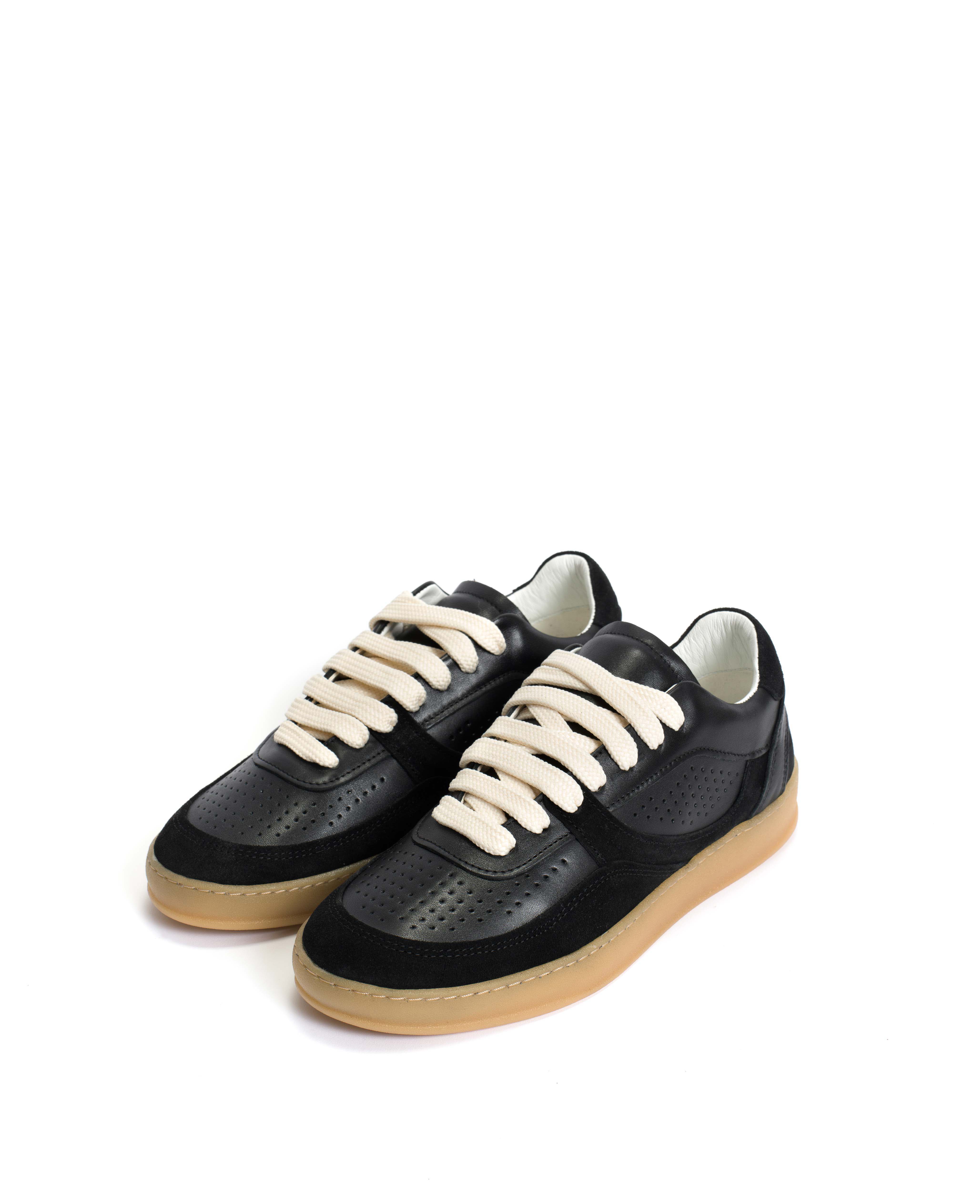 Elevate Calf suede & sleek leather leather Black