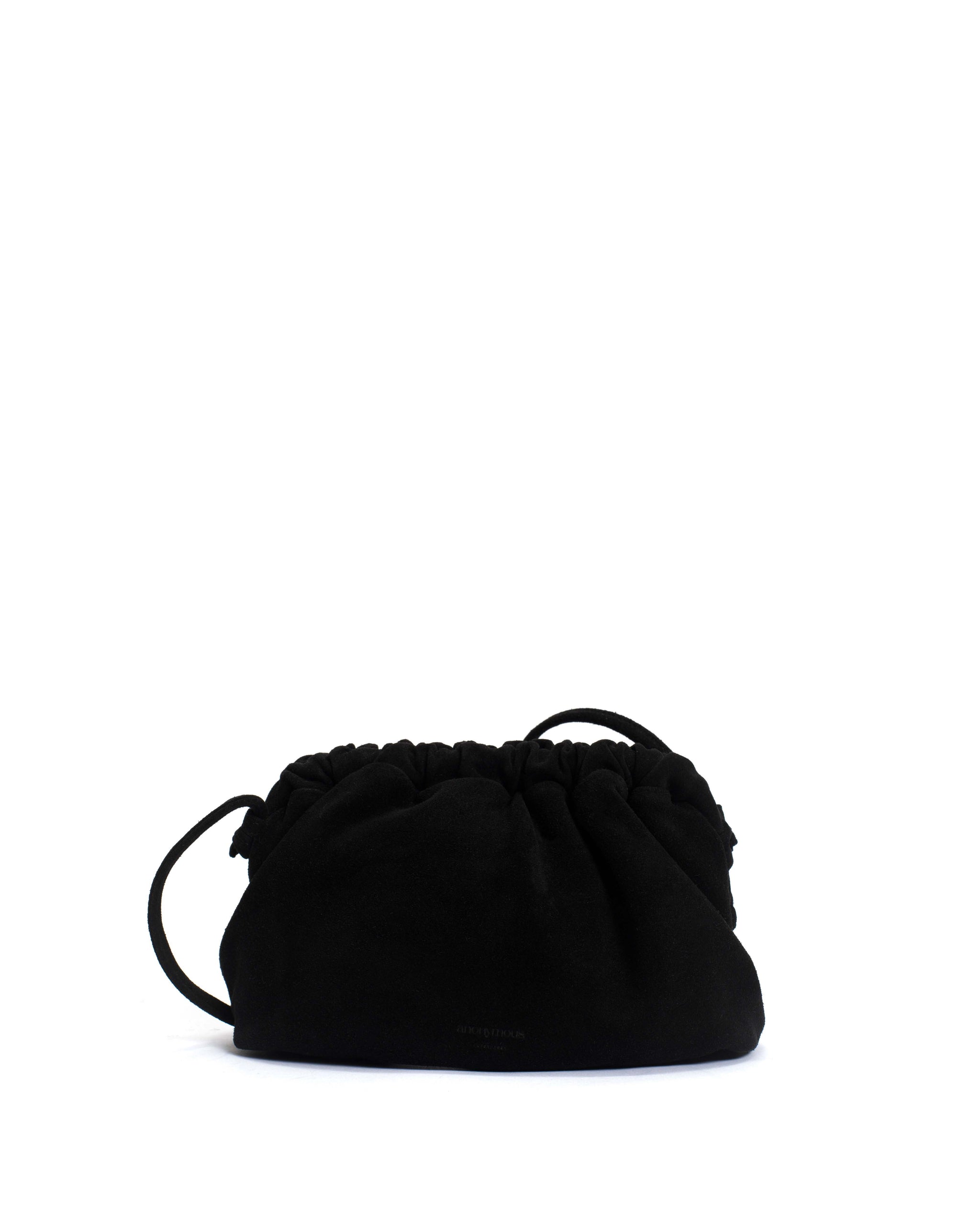 Hally grand cloud bag Calf suede Black - Anonymous Copenhagen