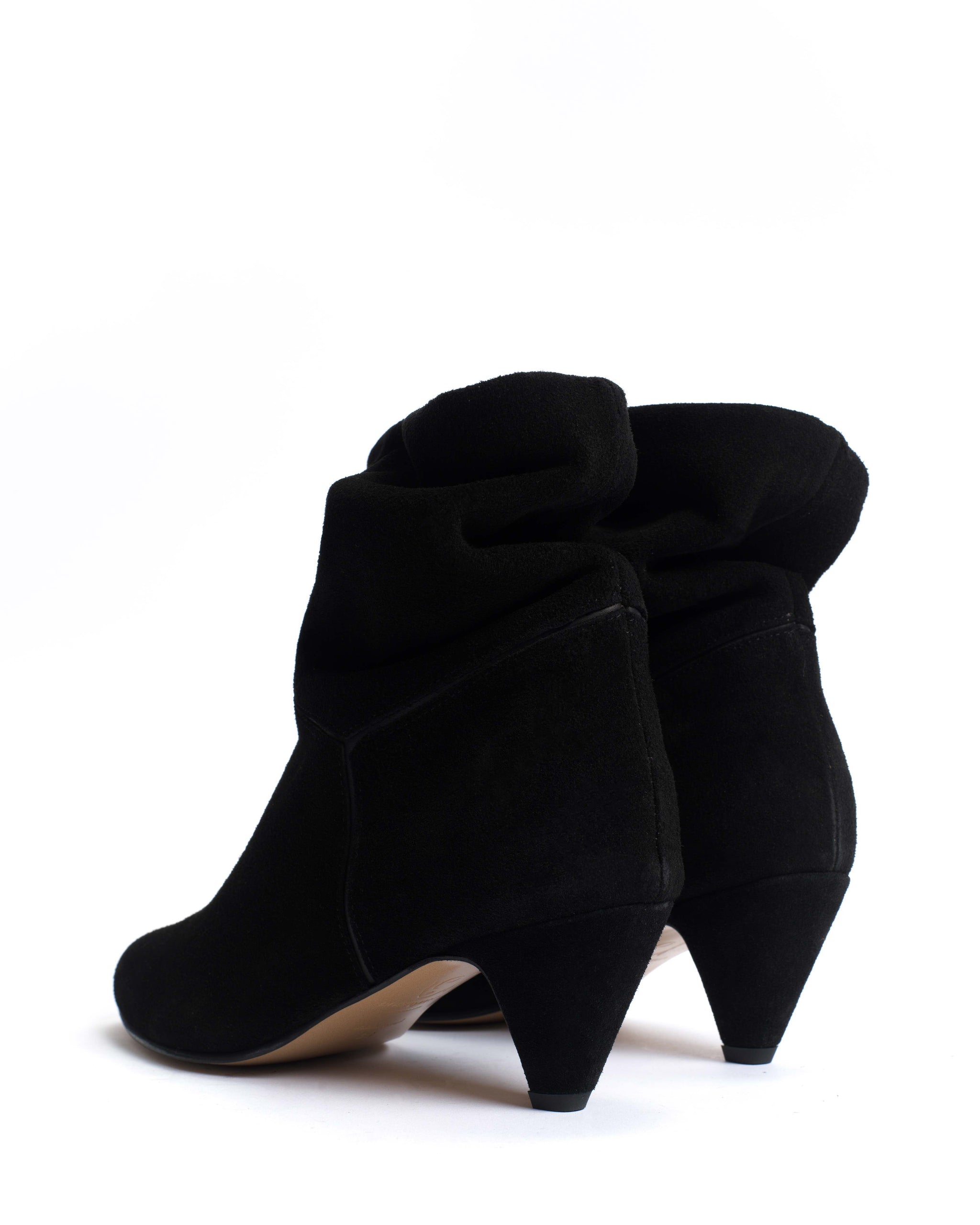 Jassi 50 Stiletto Calf suede & sleek leather Black - Anonymous Copenhagen