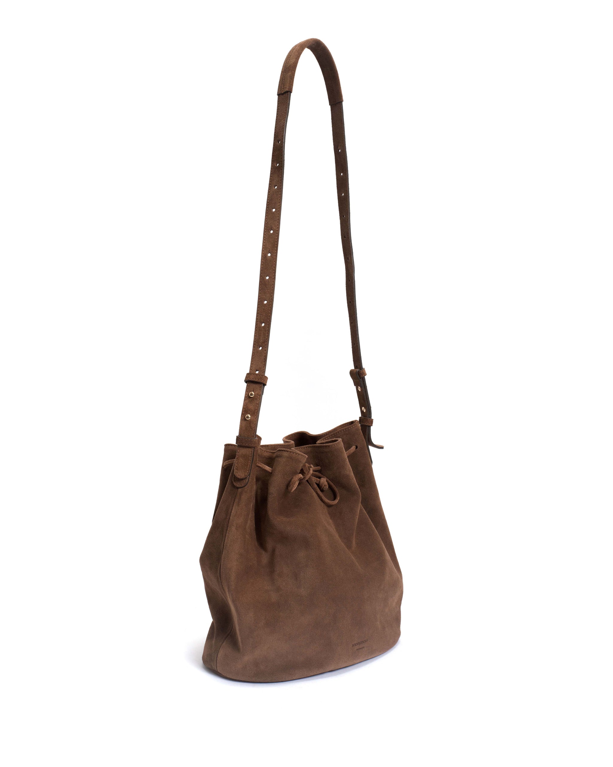 Kacey grand bucket bag Calf suede Coconut - Anonymous Copenhagen