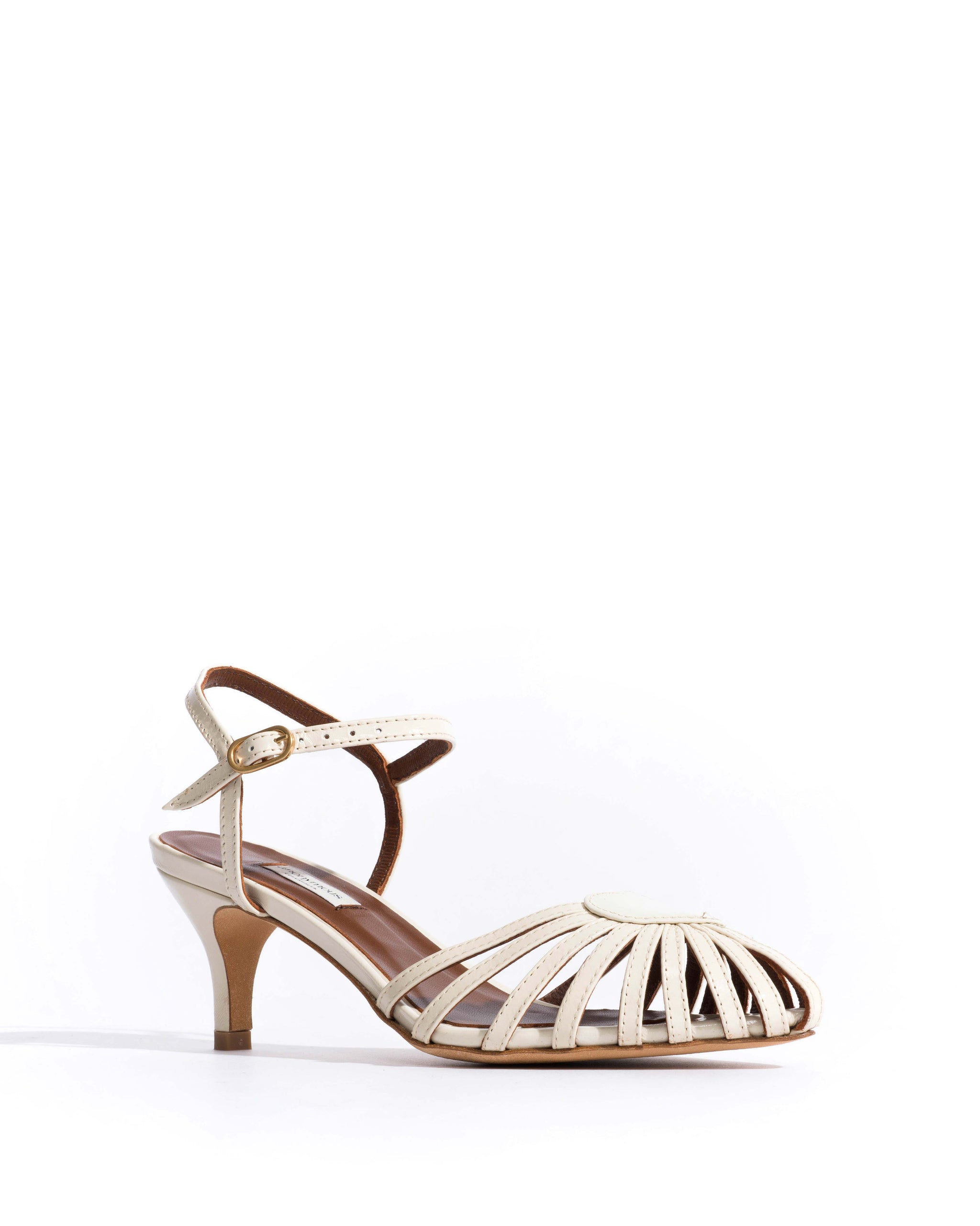 Keesha 55 Crinkled polished goat White sand - Anonymous Copenhagen Heels