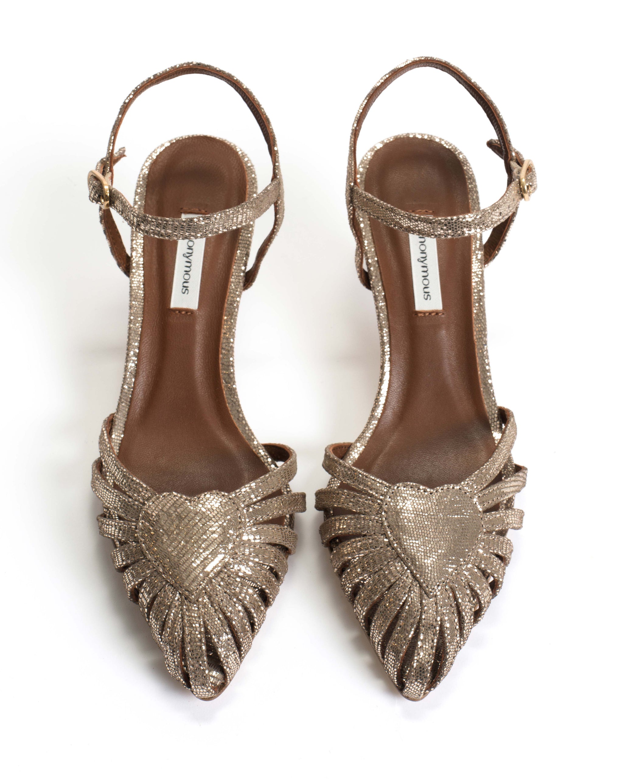 Keesha 55 Lizard metallic goat Vintage champagne - Anonymous Copenhagen