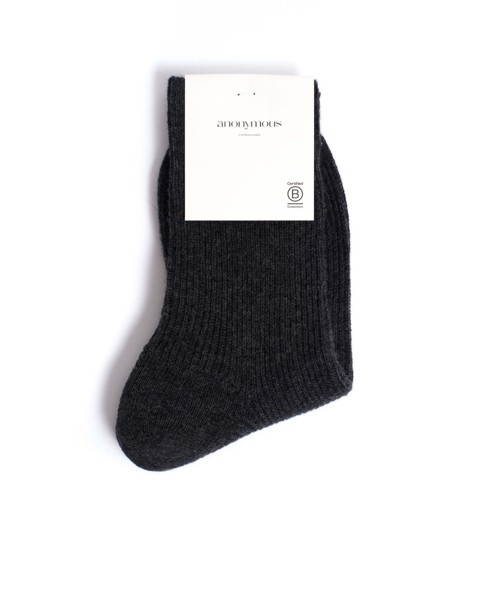 Lanai cashmere socks 70% wool 30% cashmere Dark grey - Anonymous Copenhagen