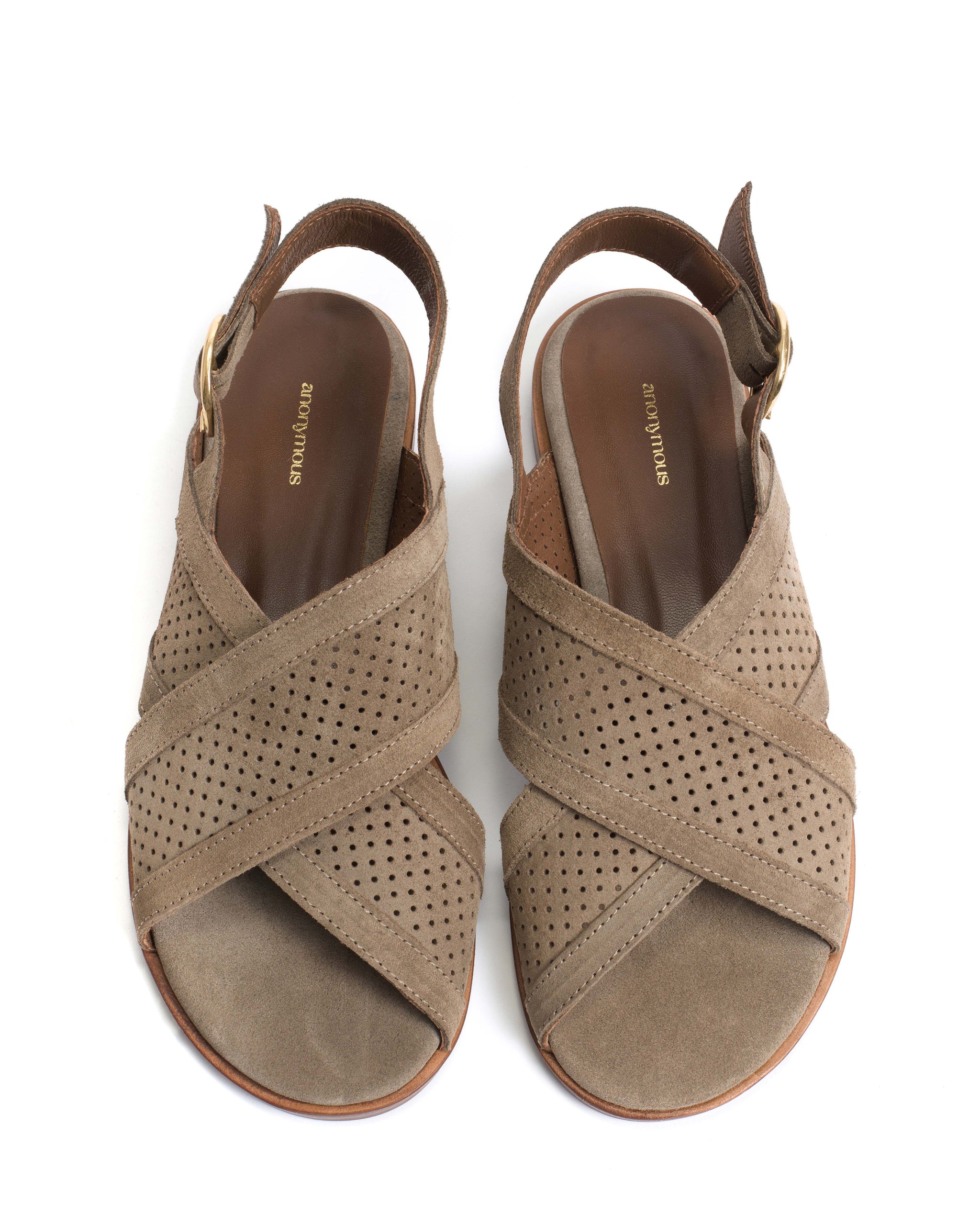 Leila 10 classic Calf suede Mushroom - Anonymous Copenhagen