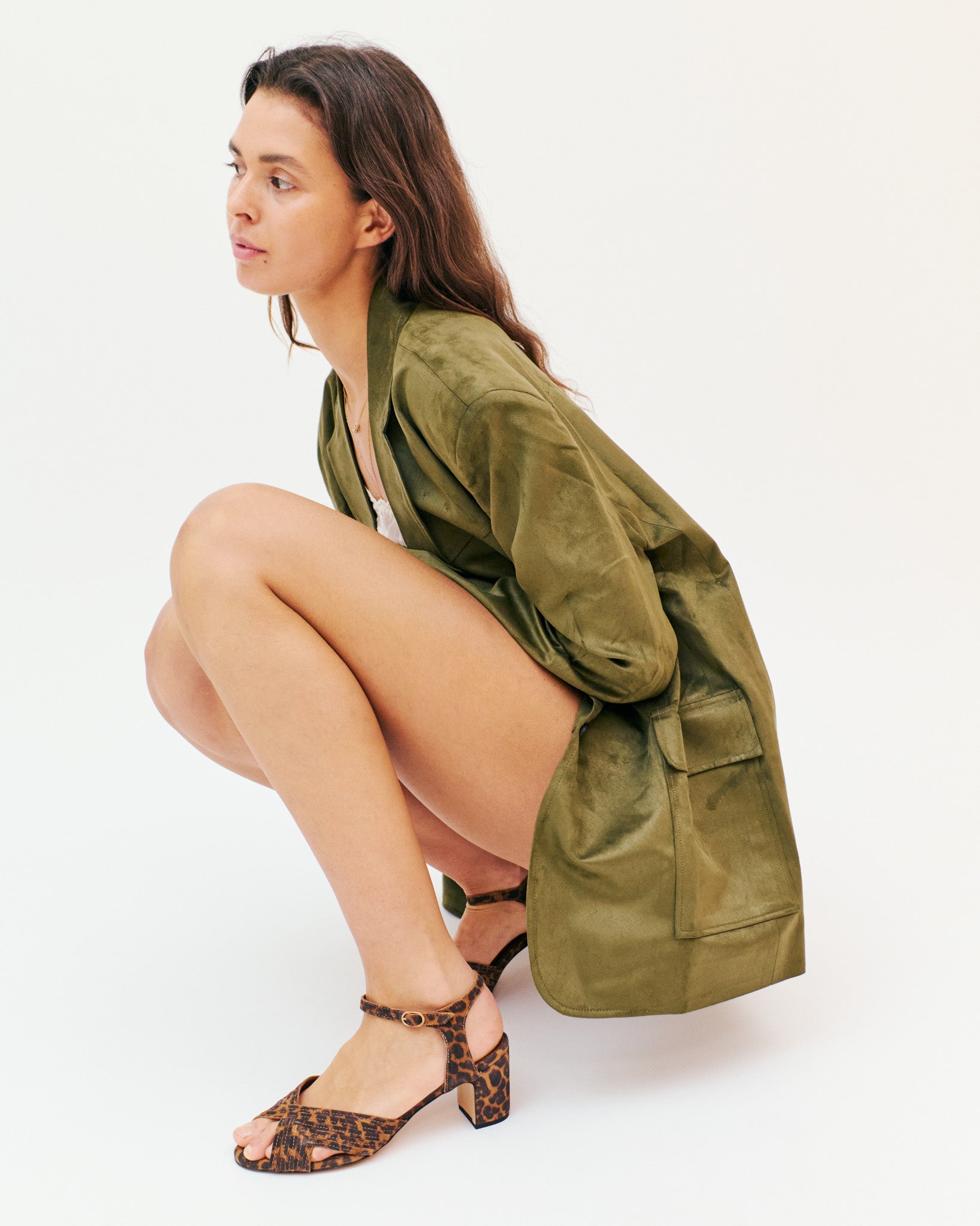 Niabi 50 Calf suede print Leopard