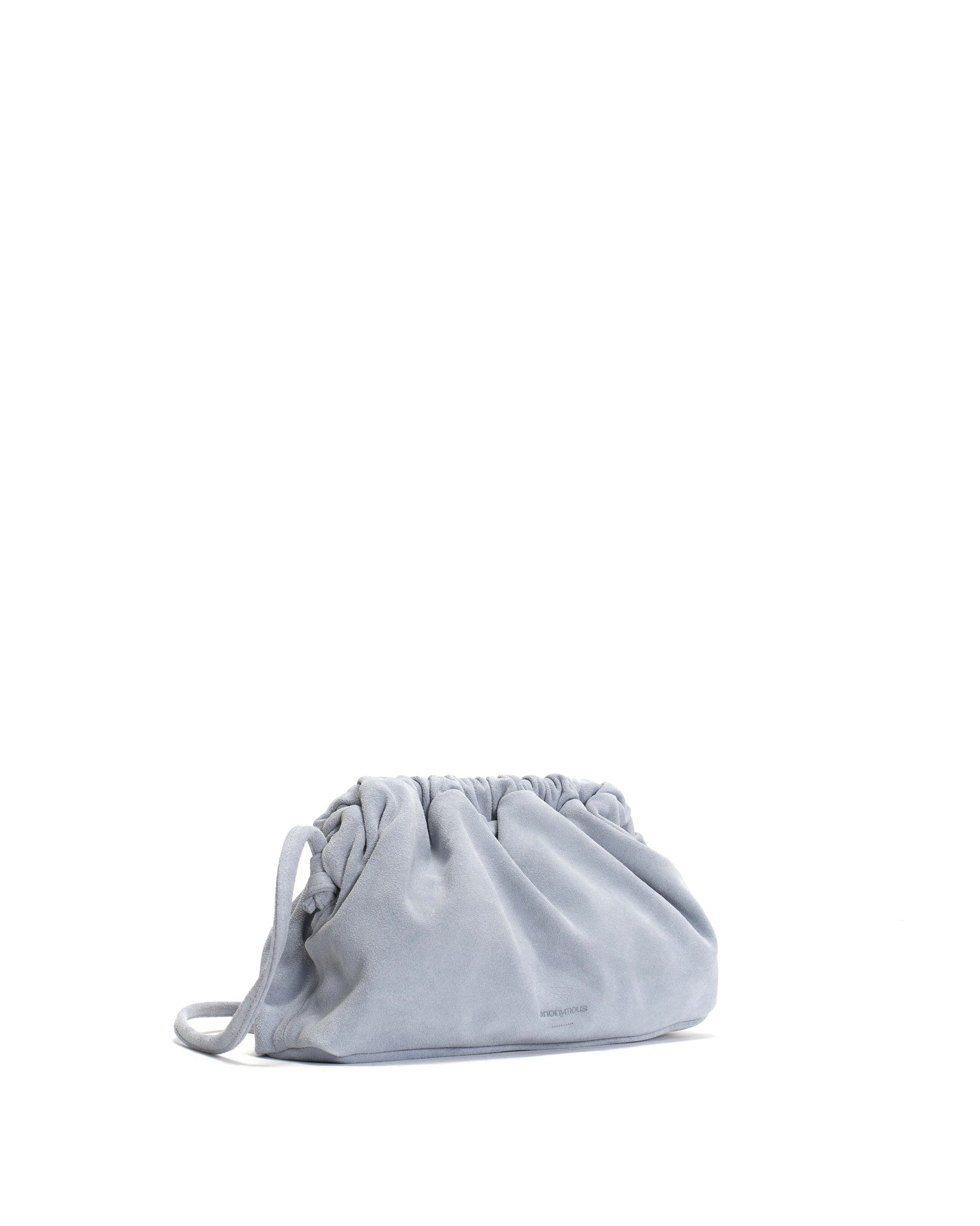Hally petite cloud bag Calf suede Lichen blue - Anonymous Copenhagen