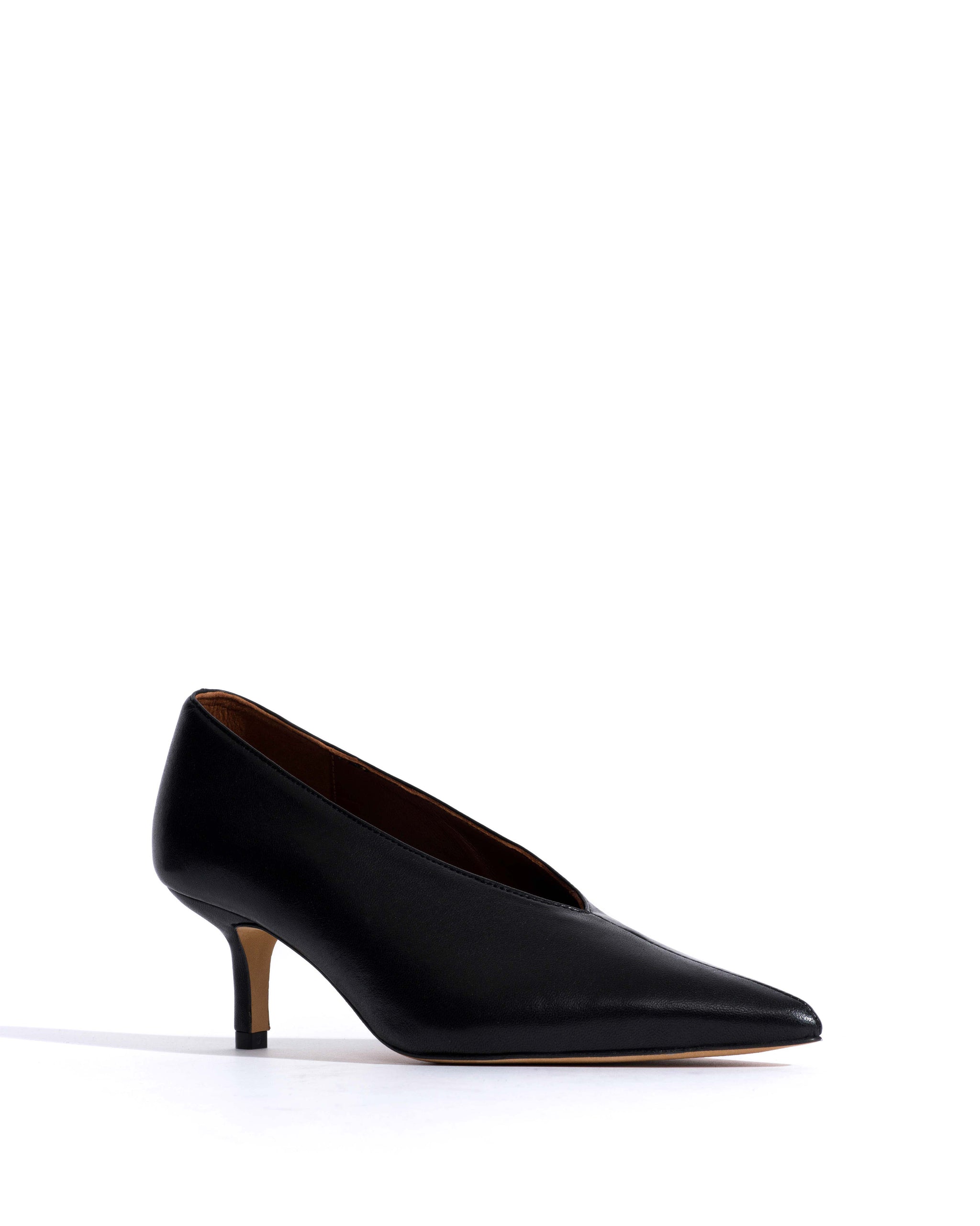 Phia 55 pin Shiny lamb Black - Anonymous Copenhagen Heels