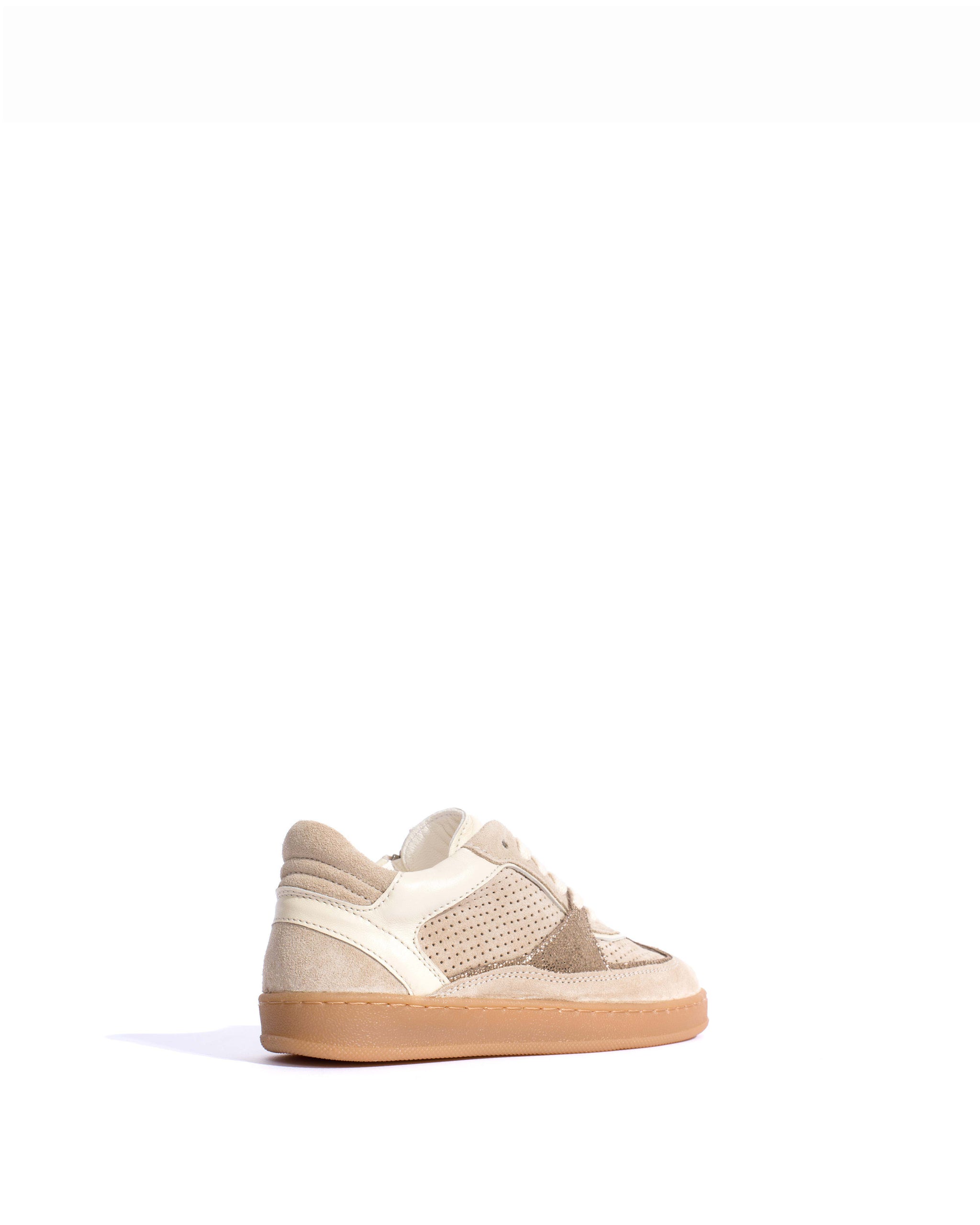 Dabbie junior Calf suede & mix Mushroom & vintage champagne mix - Anonymous Copenhagen Sneakers
