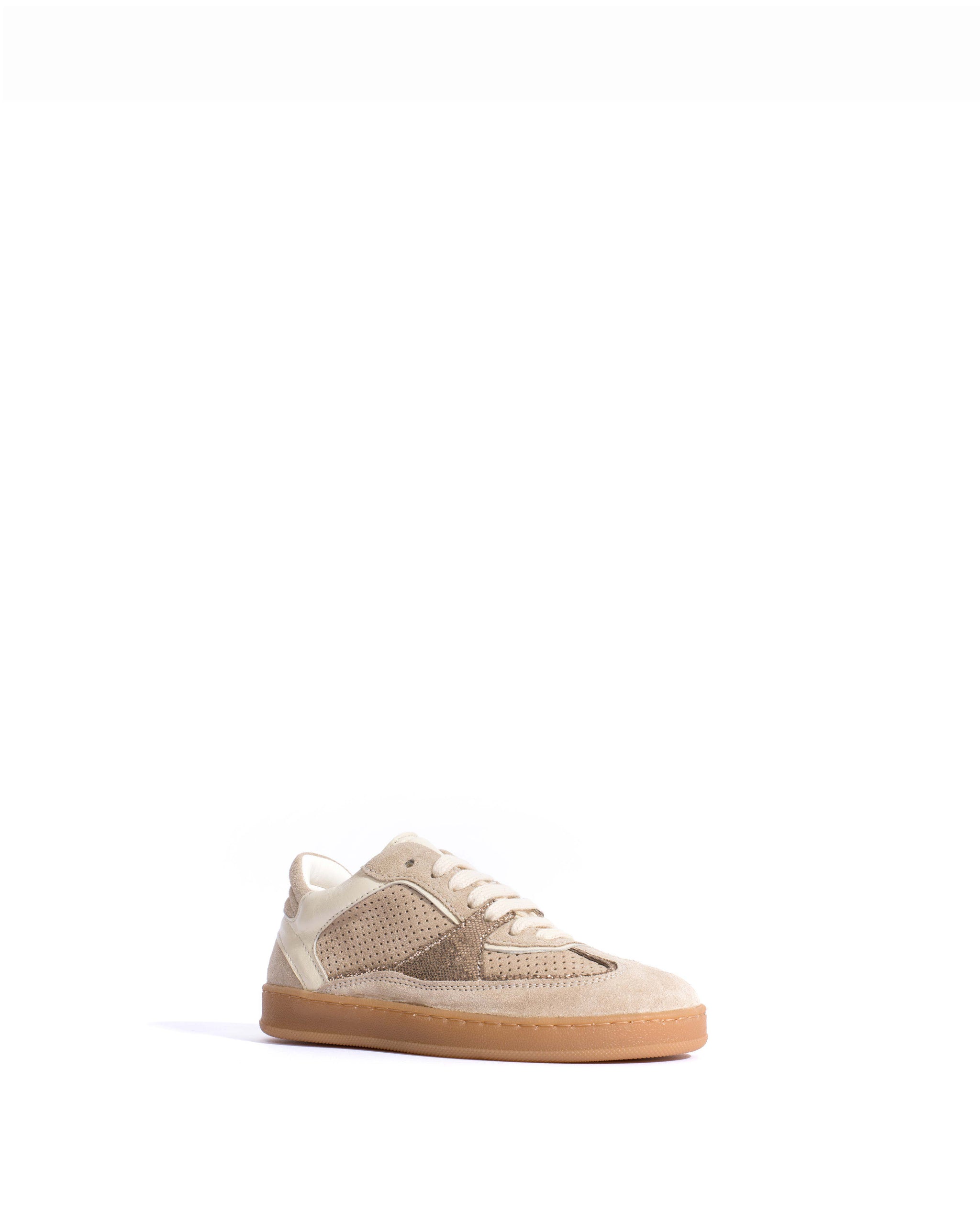 Dabbie junior Calf suede & mix Mushroom & vintage champagne mix - Anonymous Copenhagen Sneakers