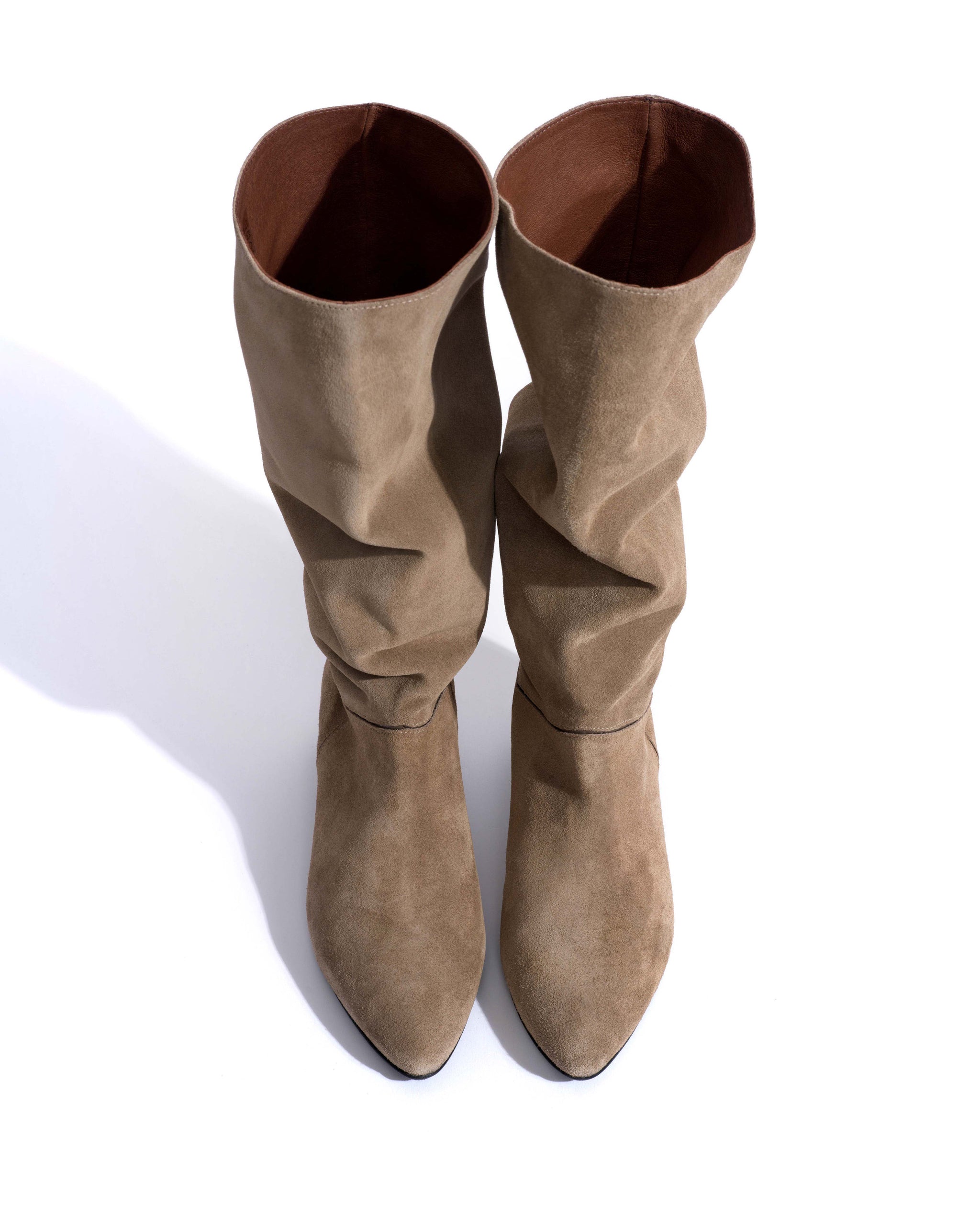Jasmina 20 Calf suede & sleek leather Mushroom -