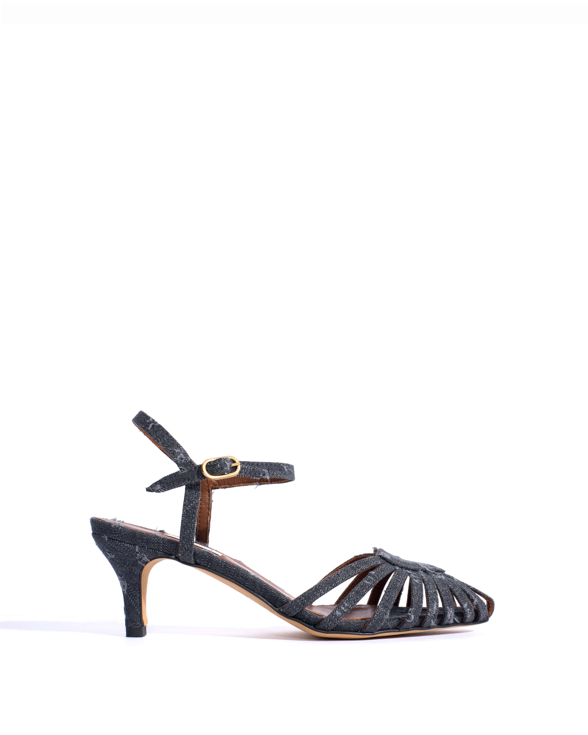 Keesha 55 Denim Distressed washed black - Anonymous Copenhagen Shoes
