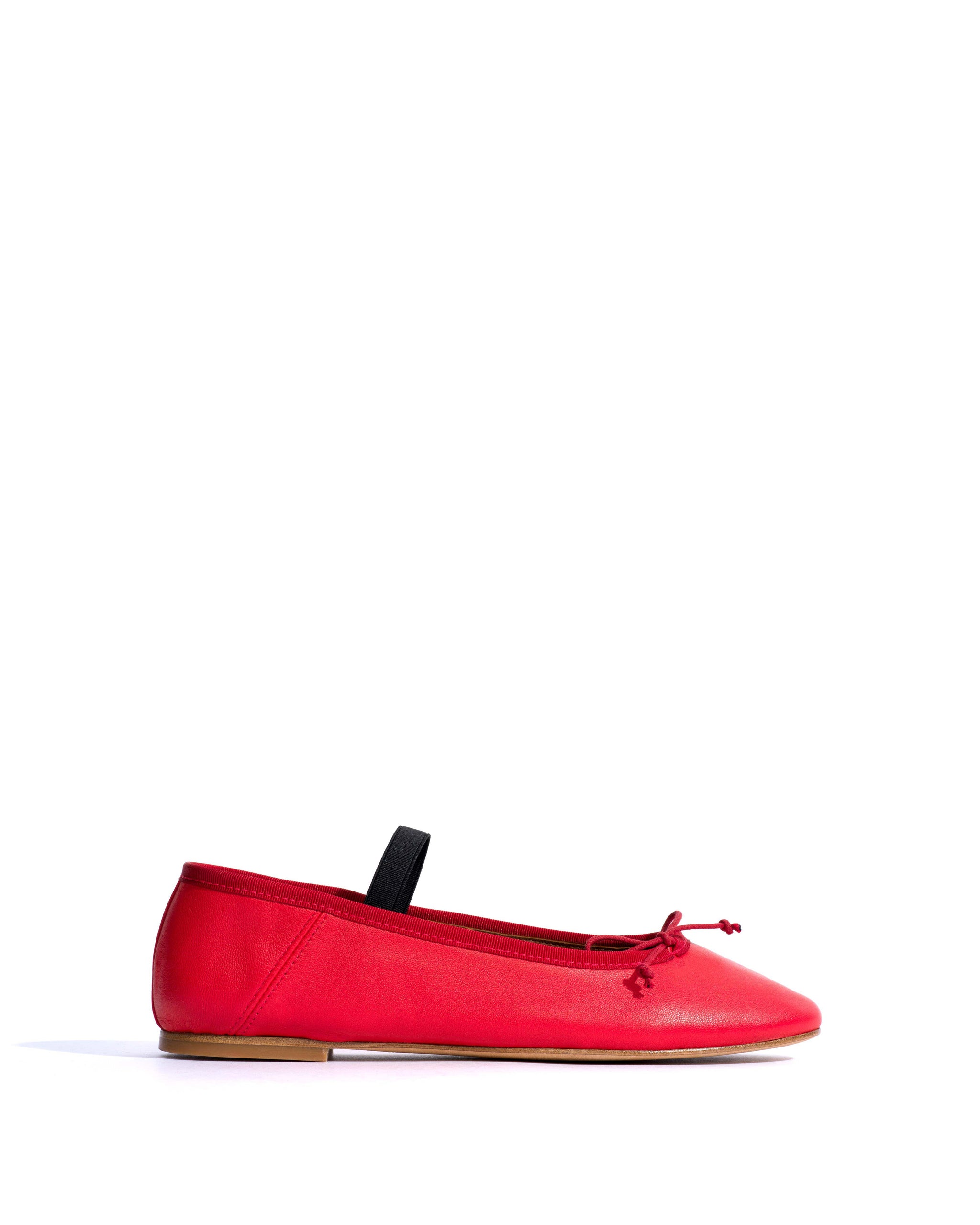 Rhina Silky lamb Ruby red - Anonymous Copenhagen Flat-loafers & ballerinas & pumps