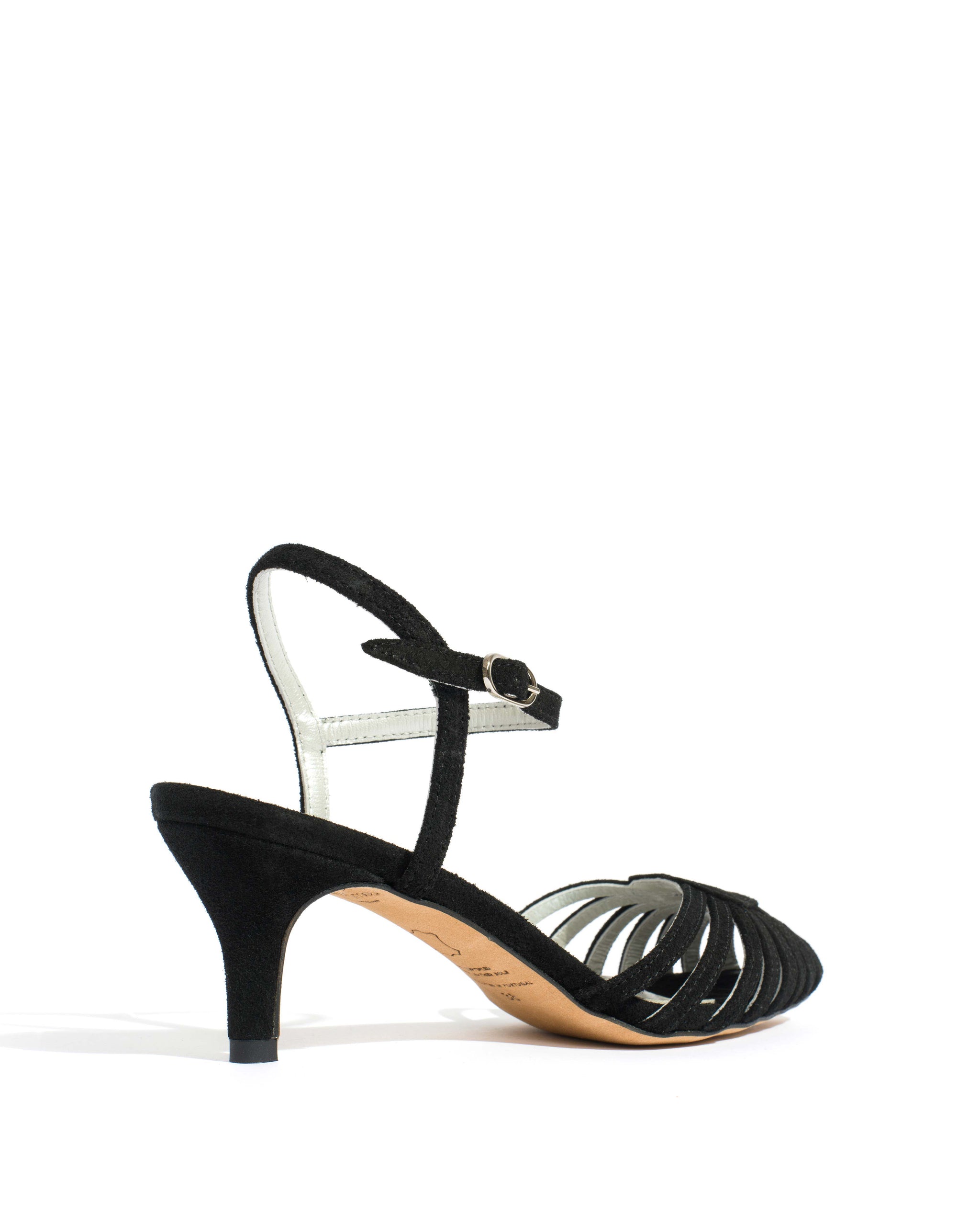 Keesha 55 Calf suede & lining Black & silver - Anonymous Copenhagen Shoes
