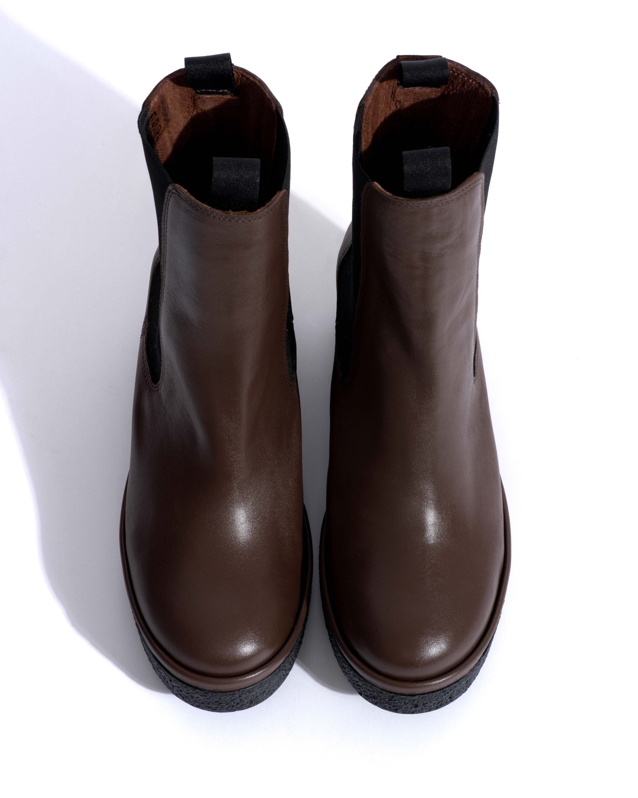 Laurell 65 platform Soft calf & sole Dark taupe & black -