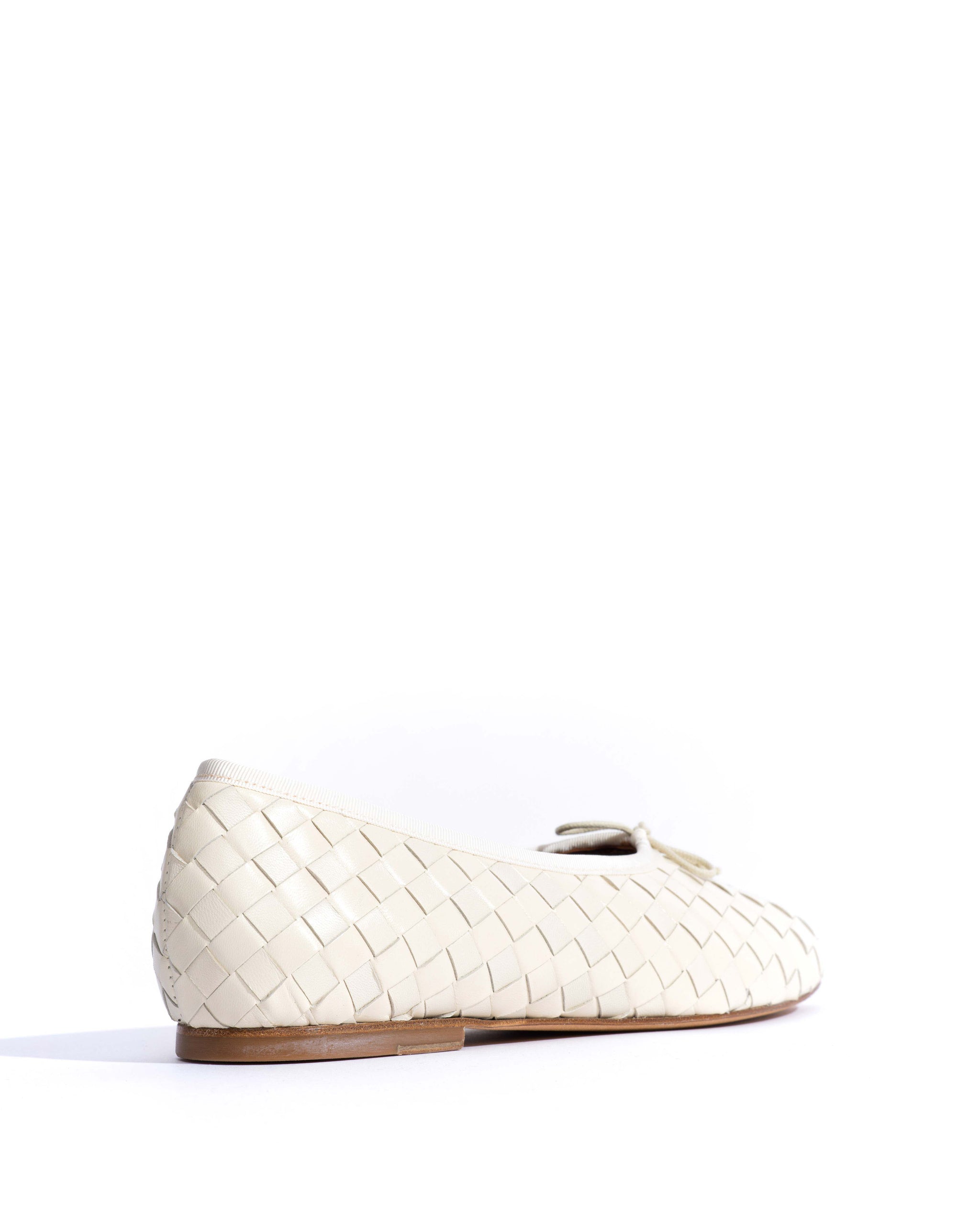 Sacha interlace Shiny lamb White sand - Anonymous Copenhagen Flat-loafers & ballerinas & pumps