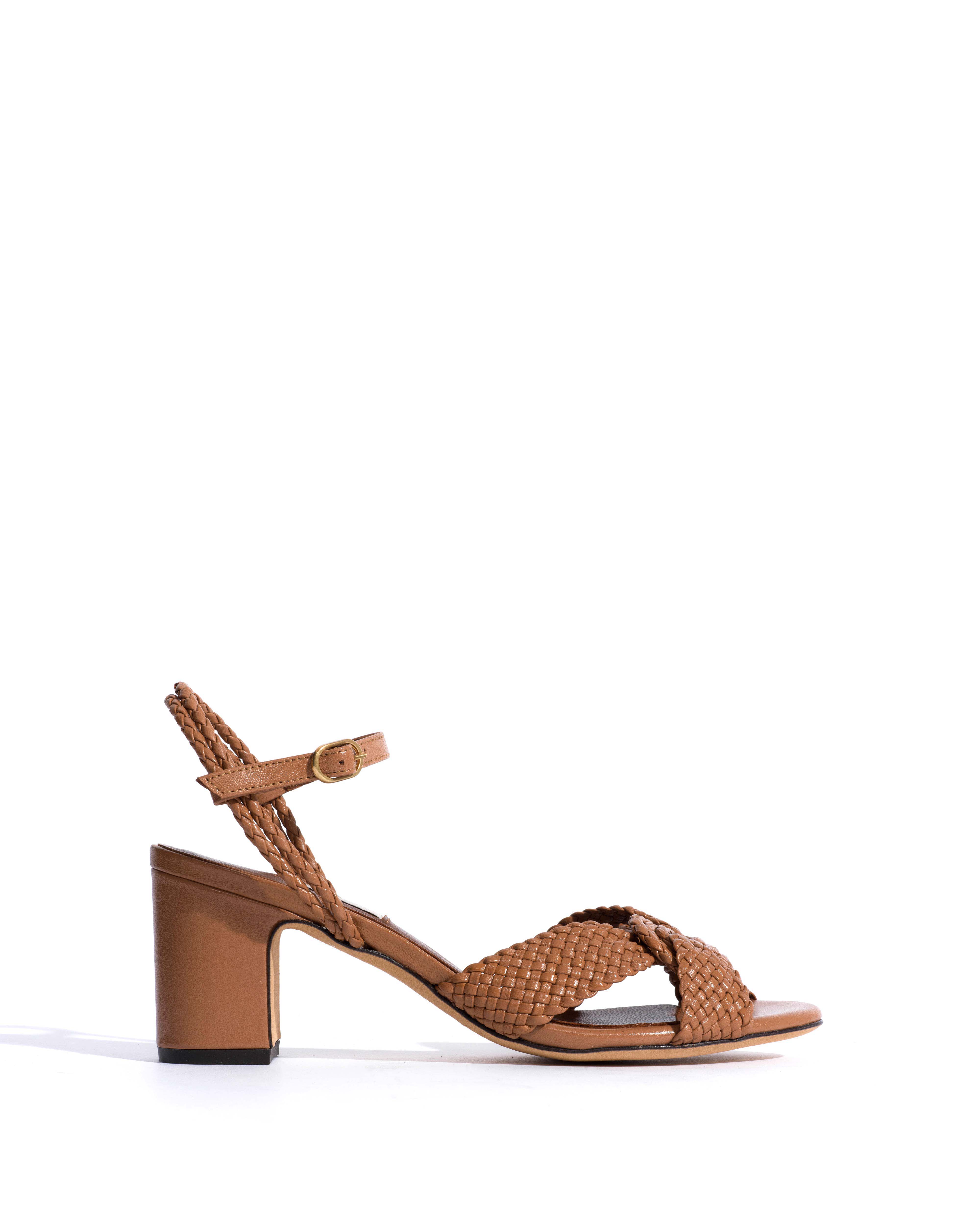 Dilaya 55 hand-braided Hand-braided leather Caramel