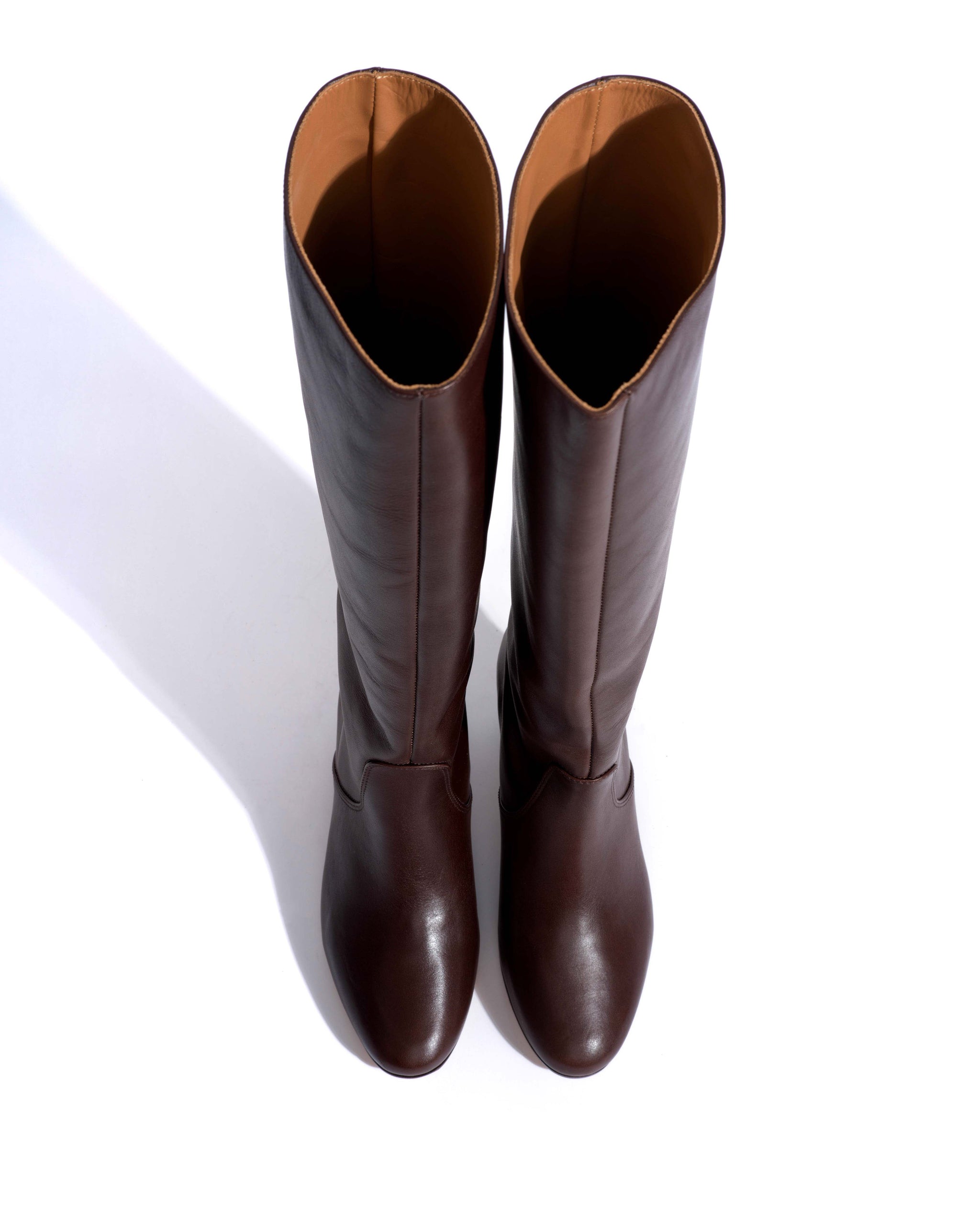 Henriette Vegetal soft calf Coffee brown - Anonymous Copenhagen High shaft boots