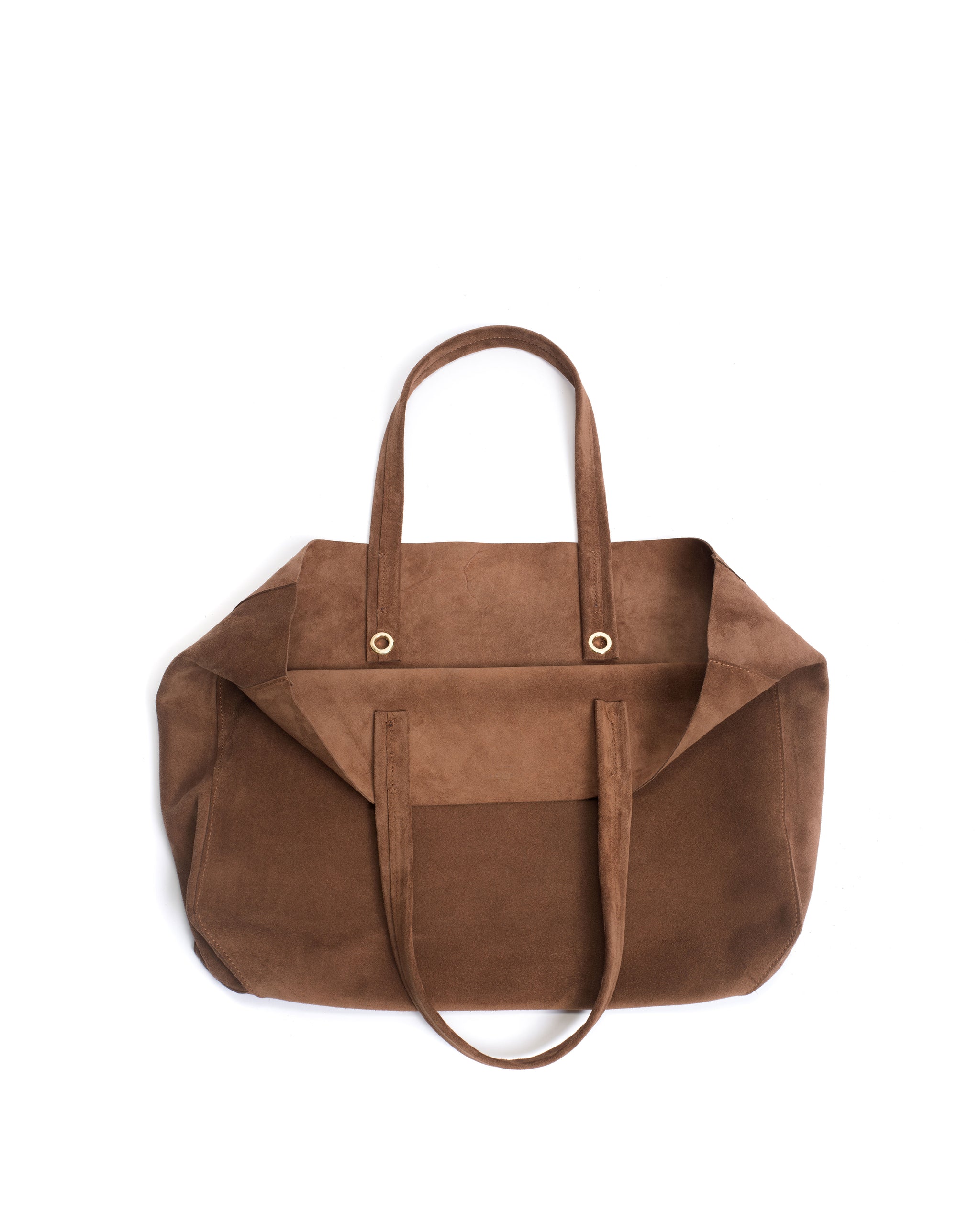 Ruba shopper Calf suede Coconut - Anonymous Copenhagen