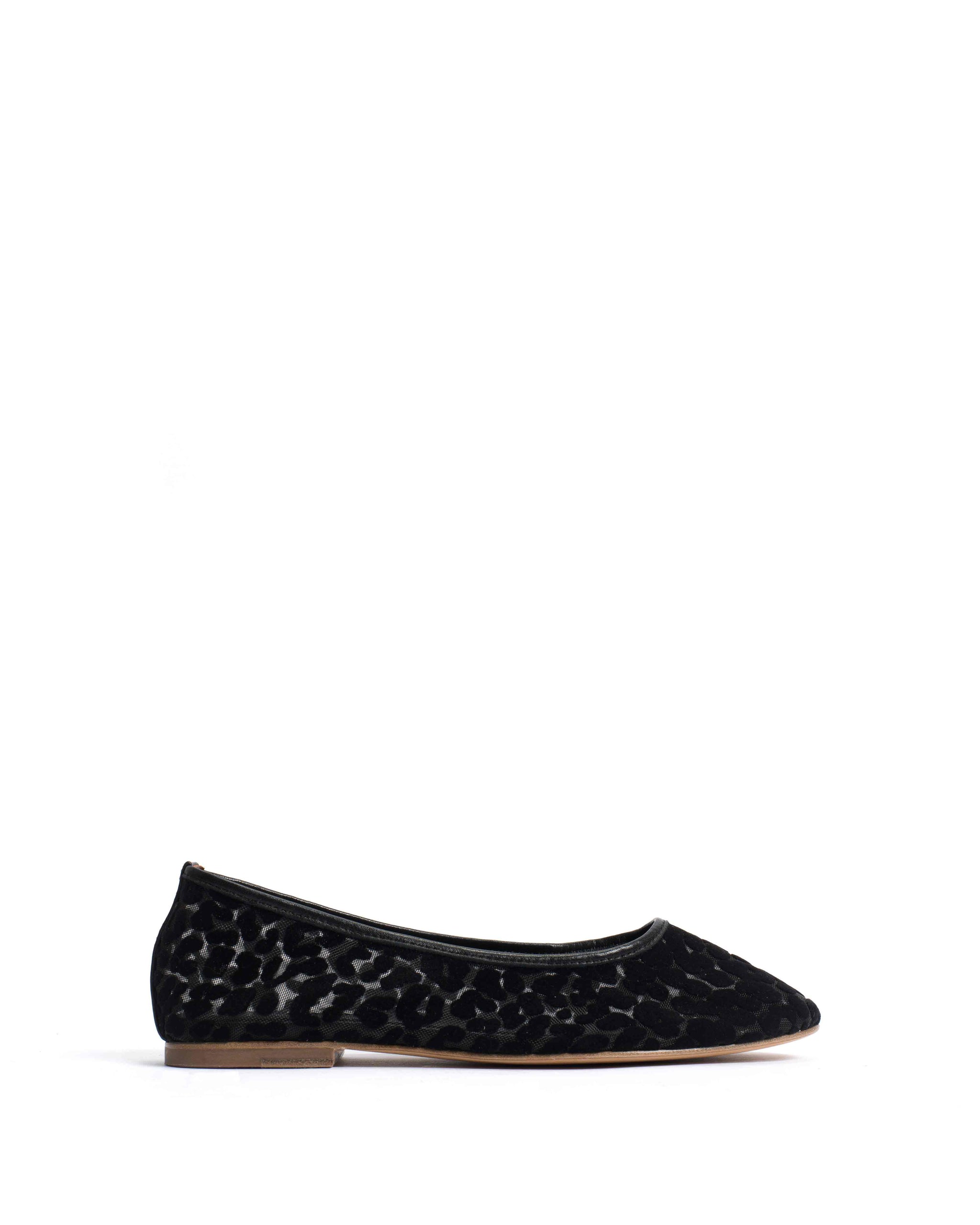 Sacha mosquito Shiny lamb & mosquito velvet leopard Black - Anonymous Copenhagen