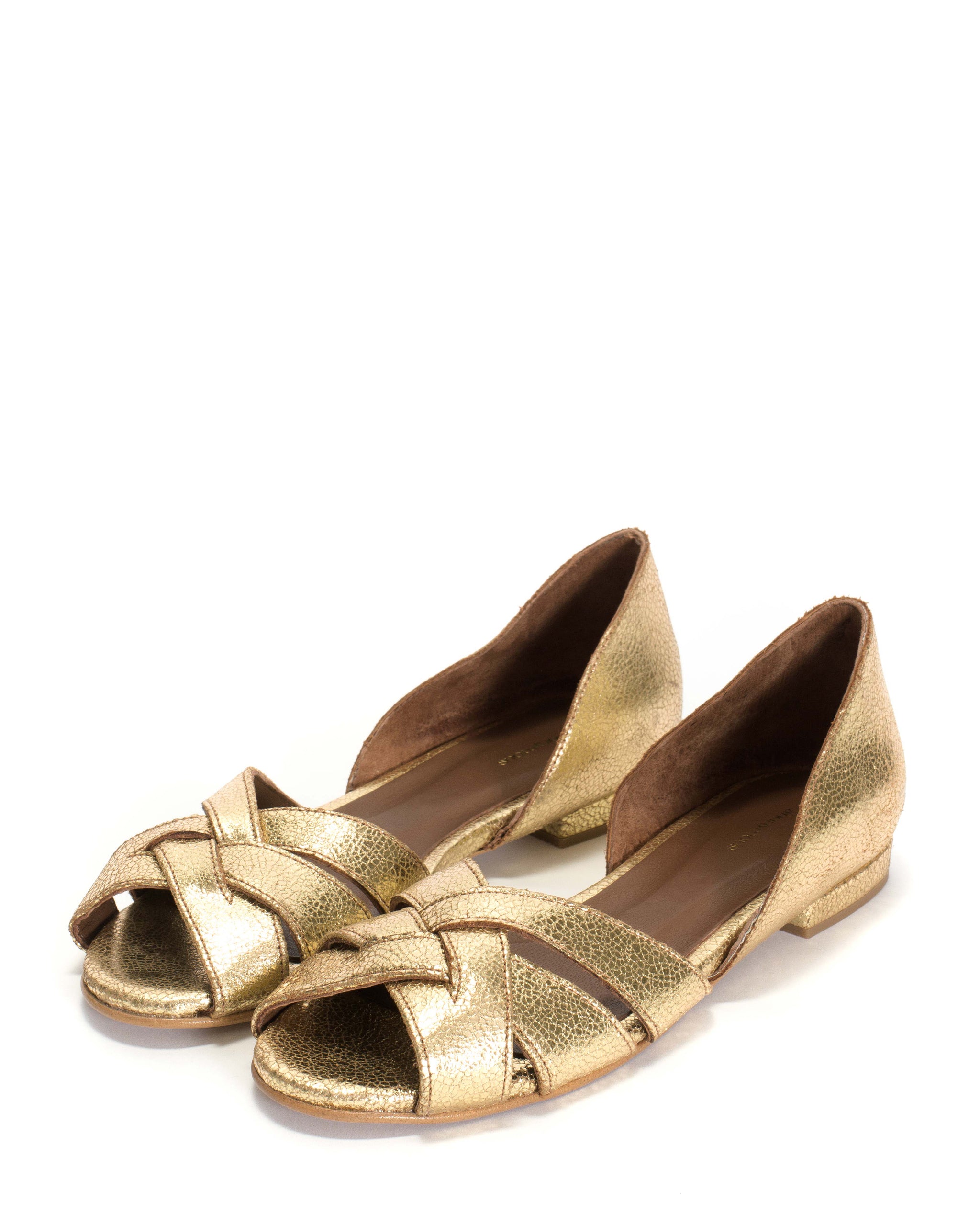 Sanni 20 Crackle Metallic Gold - Anonymous Copenhagen