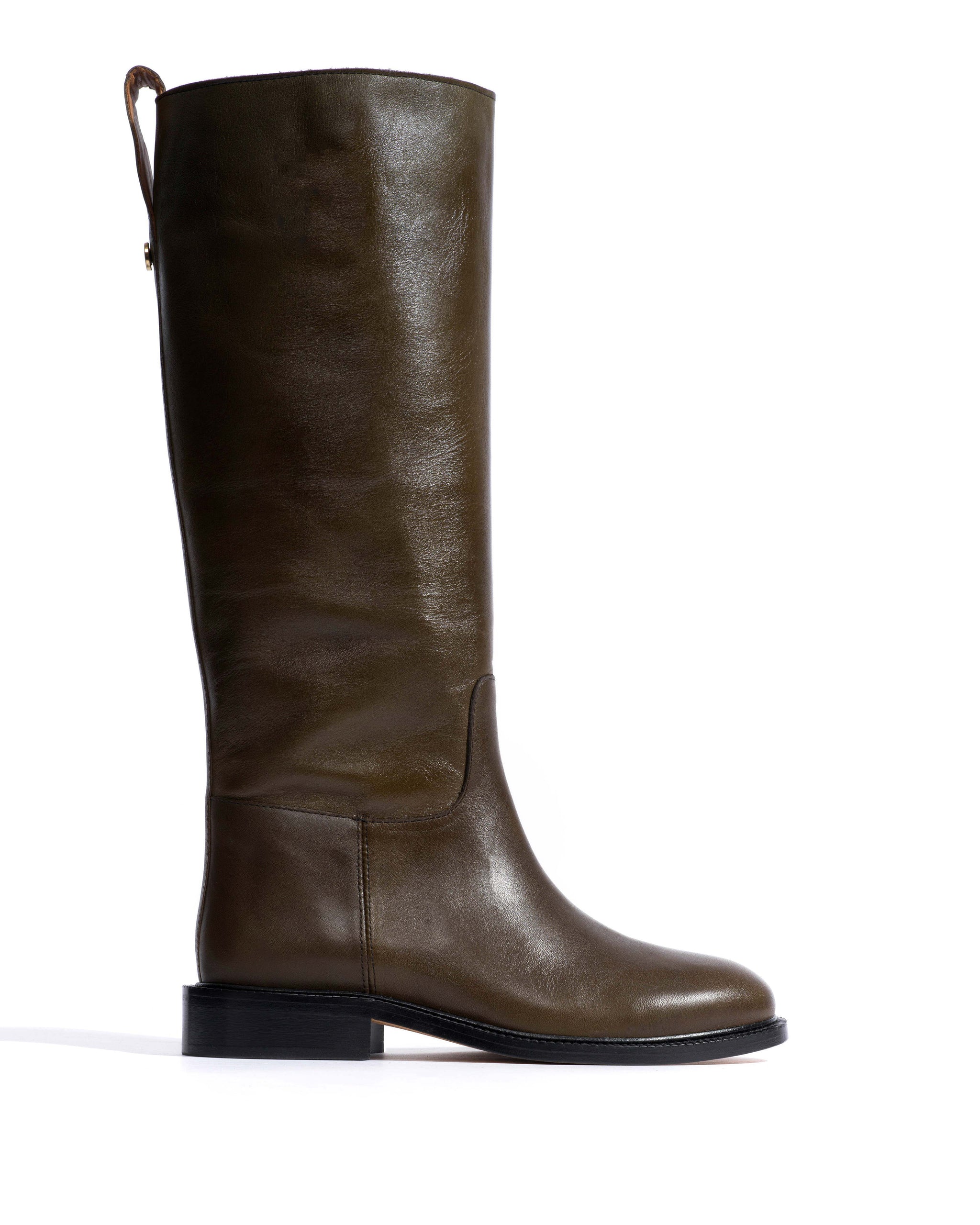 Semih Vegetal soft calf Forrest green - Anonymous Copenhagen High shaft boots