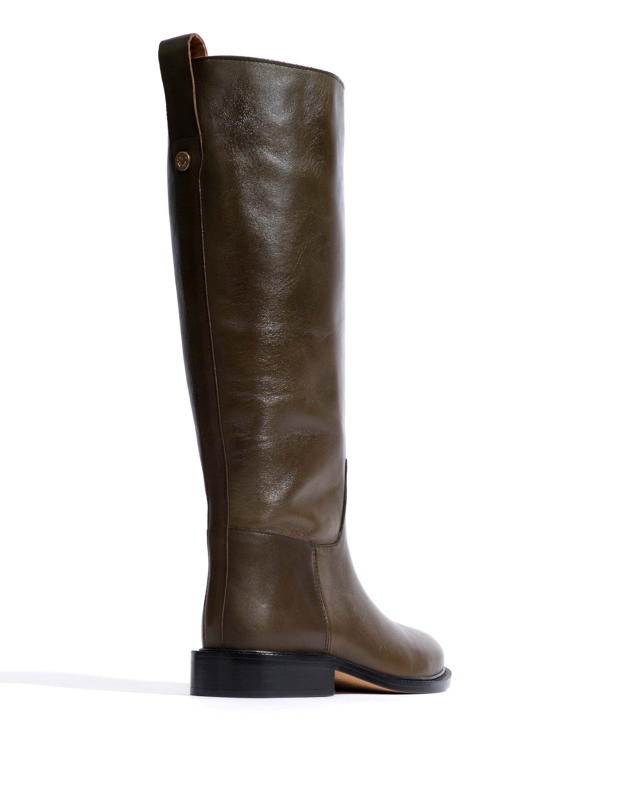 Semih Vegetal soft calf Forrest green - Anonymous Copenhagen High shaft boots