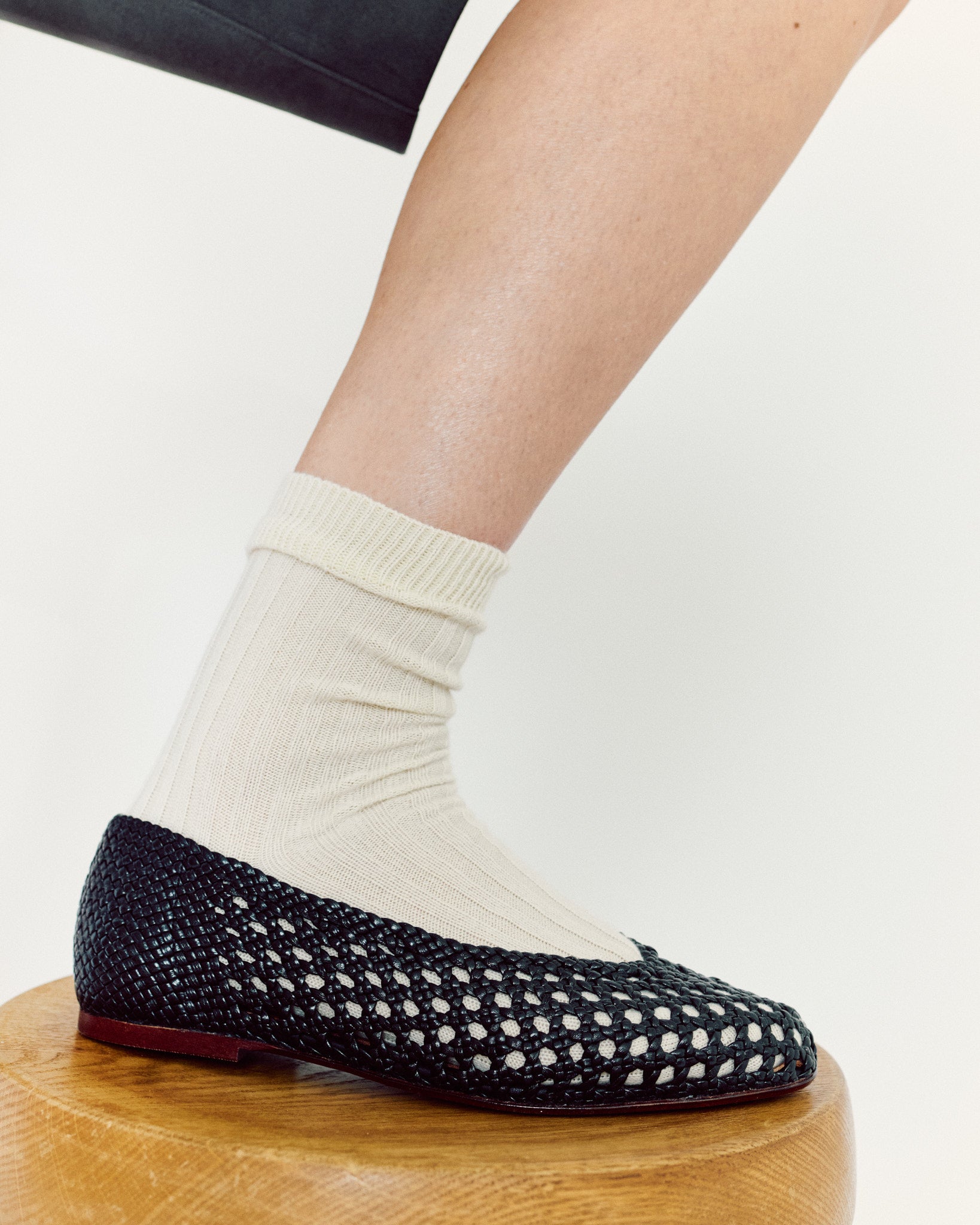 Sessi 10 hand-braided Hand-braided leather Black