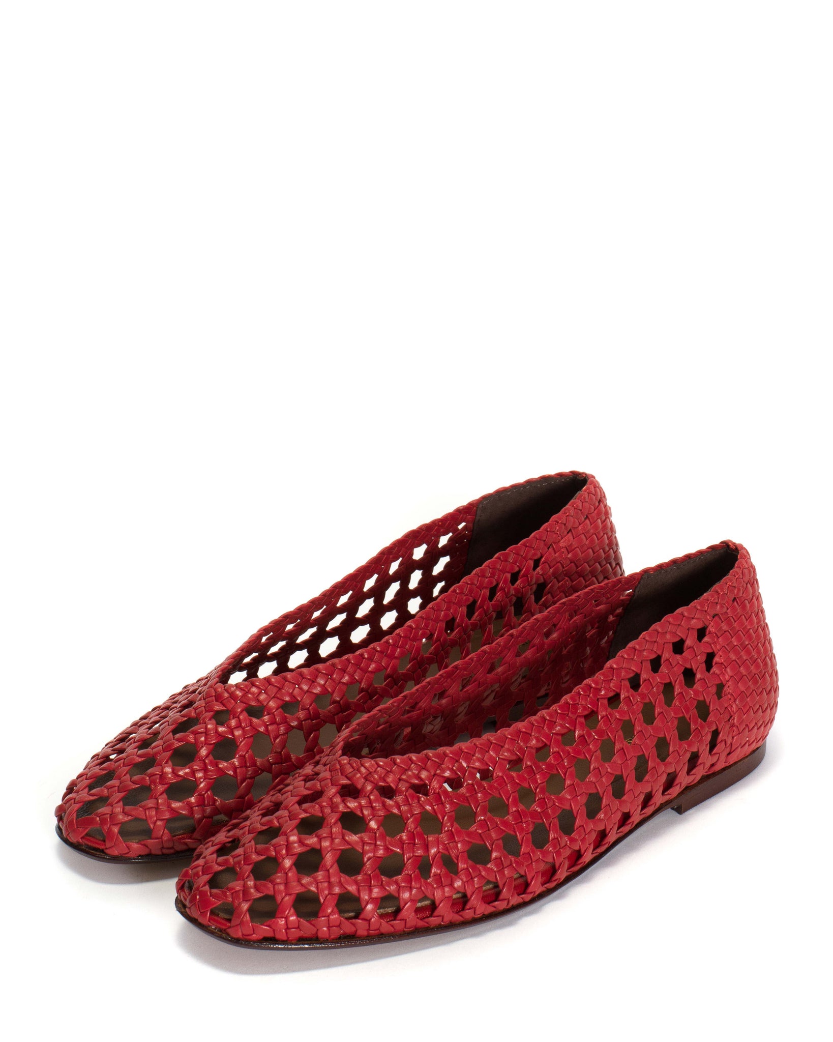 Sessi 10 Hand-braided leather Ruby red - Anonymous Copenhagen