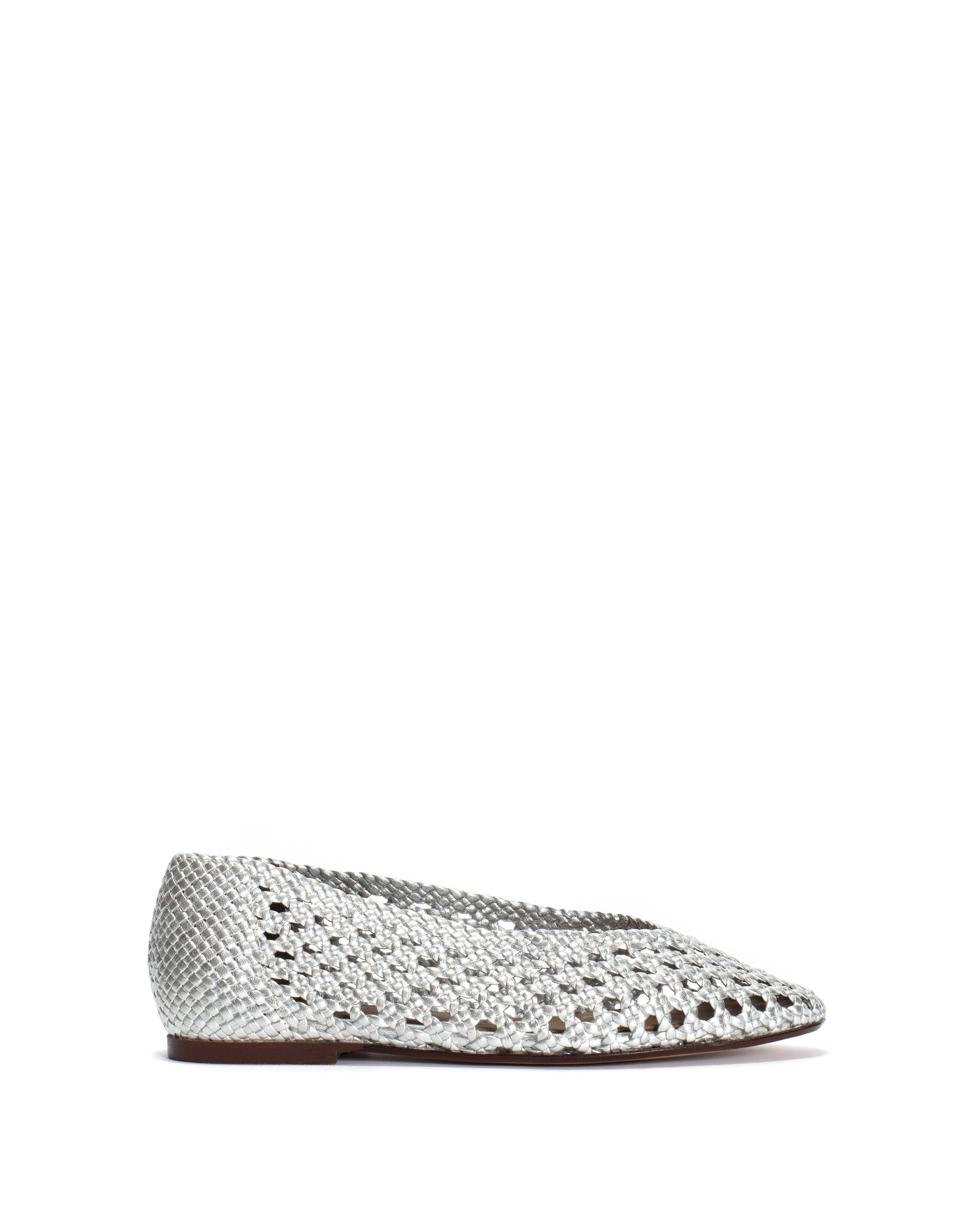 Sessi 10 hand-braided Hand-braided leather Silver