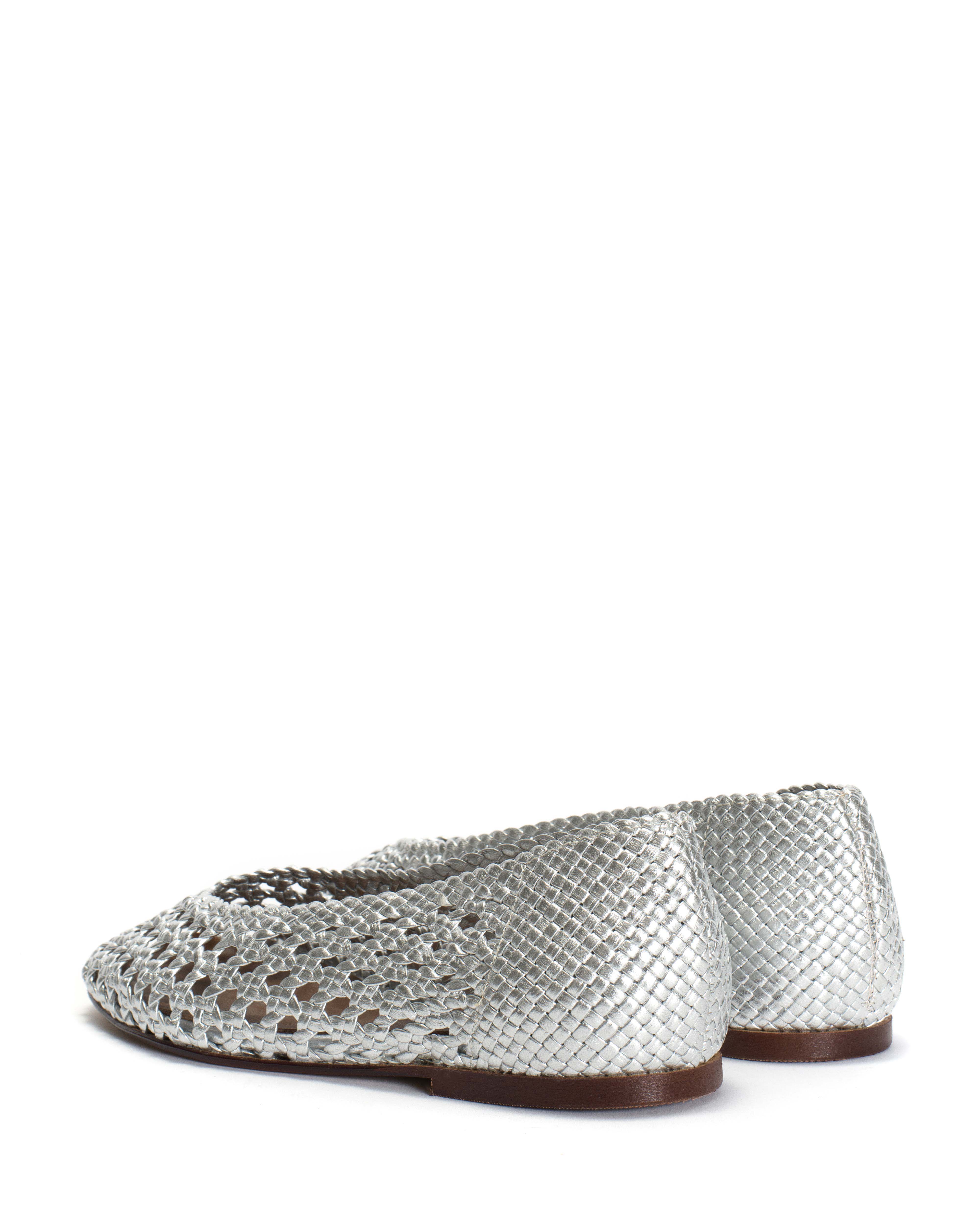 Sessi 10 hand-braided Hand-braided leather Silver