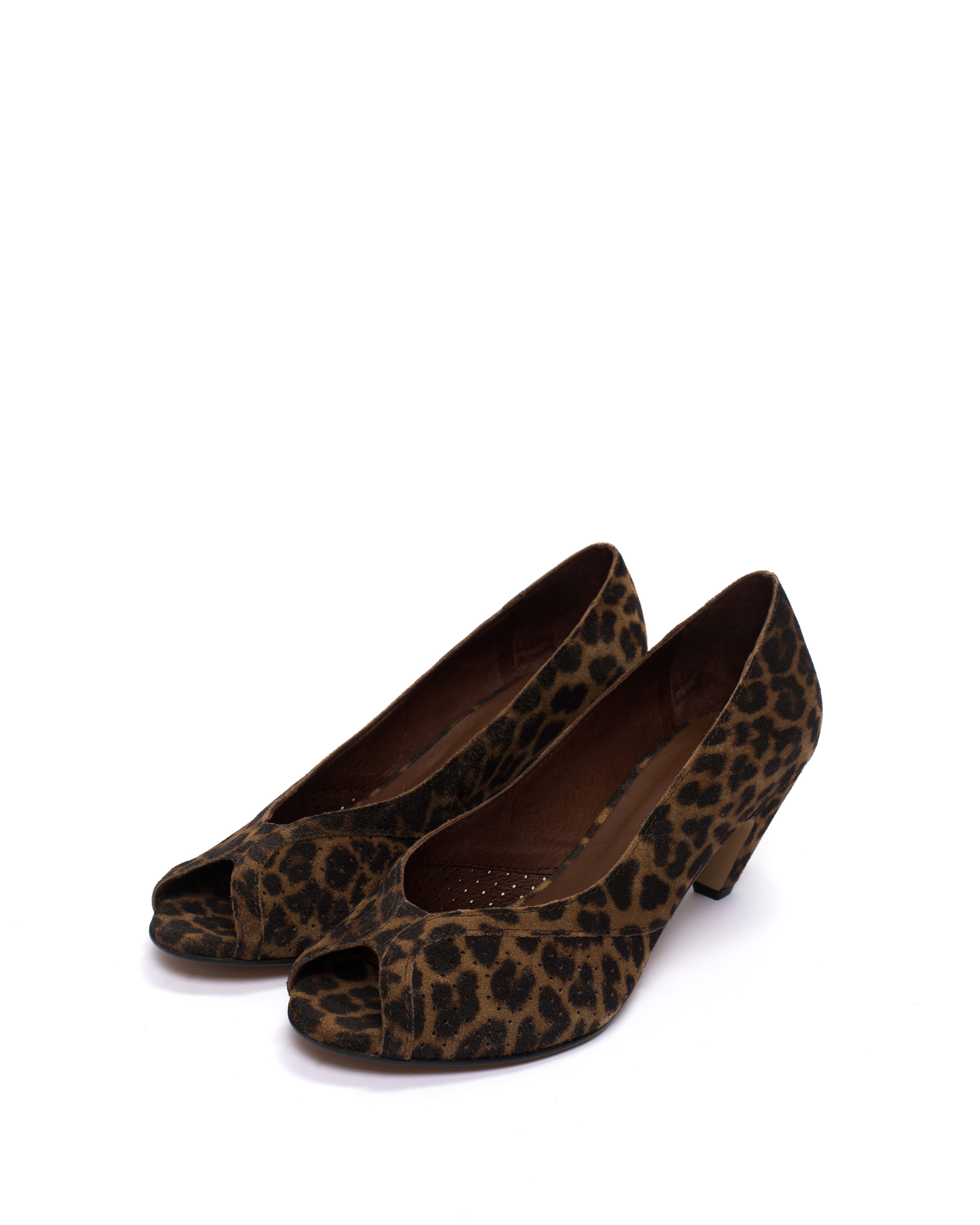 Tiffany stiletto Calf suede print Leopard
