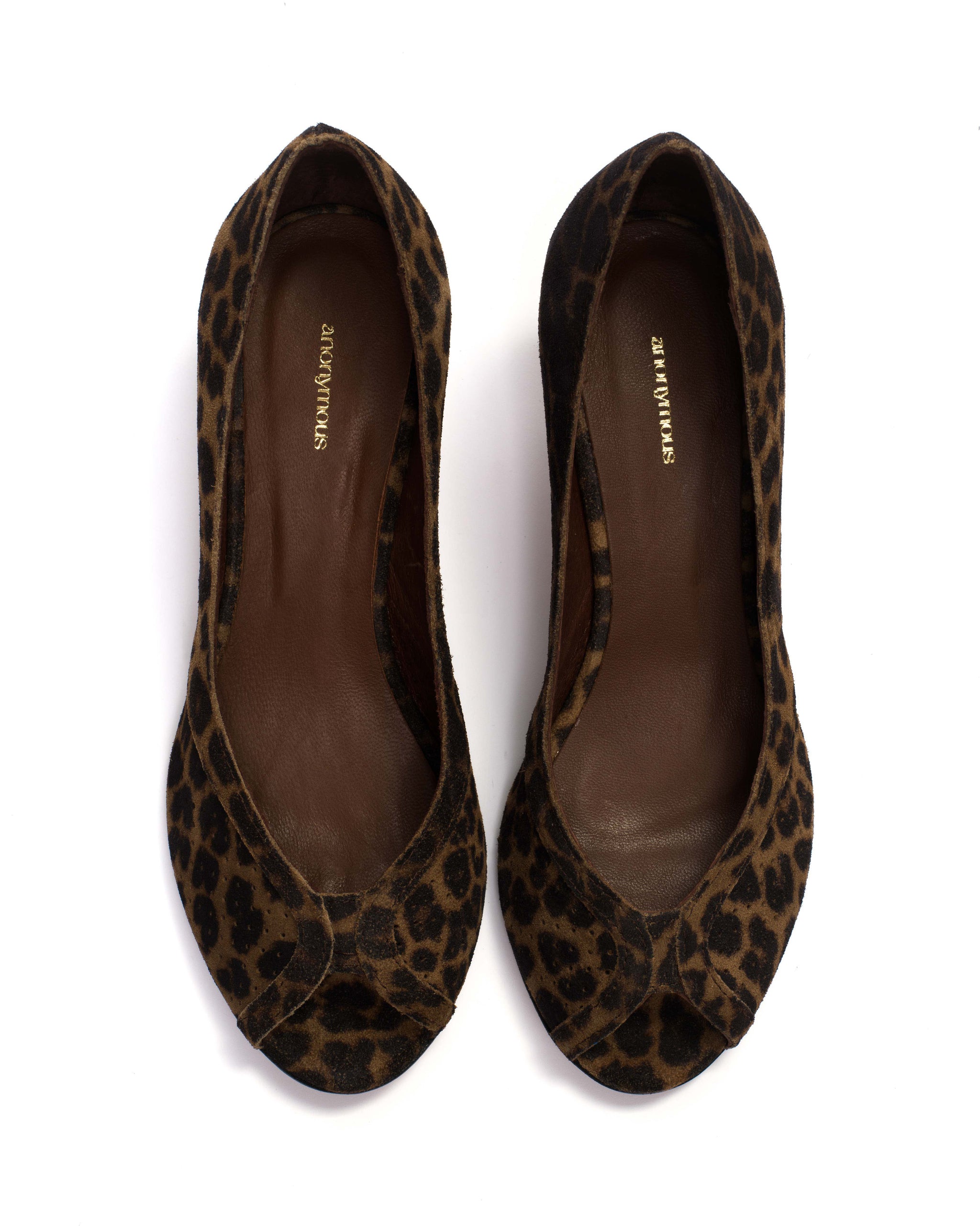Tiffany stiletto Calf Suede Print Leopard - Anonymous Copenhagen