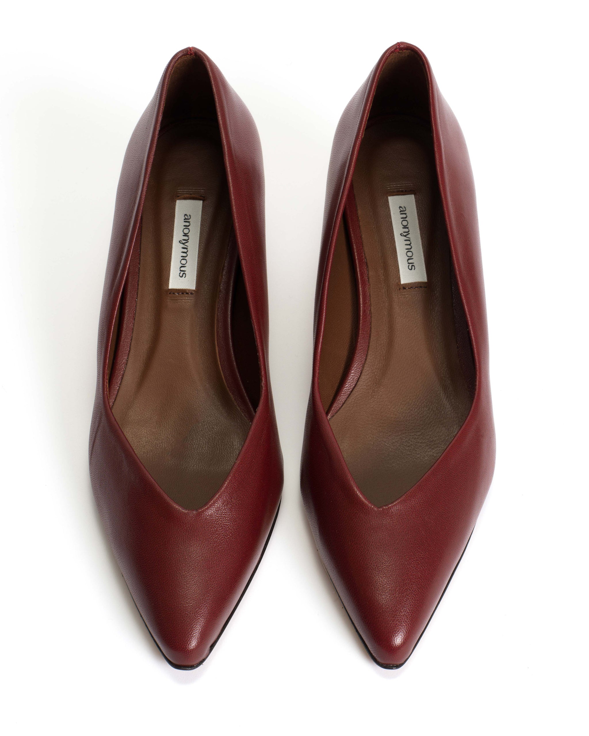 Trini 40 stiletto Shiny lamb Pomegranate - Anonymous Copenhagen