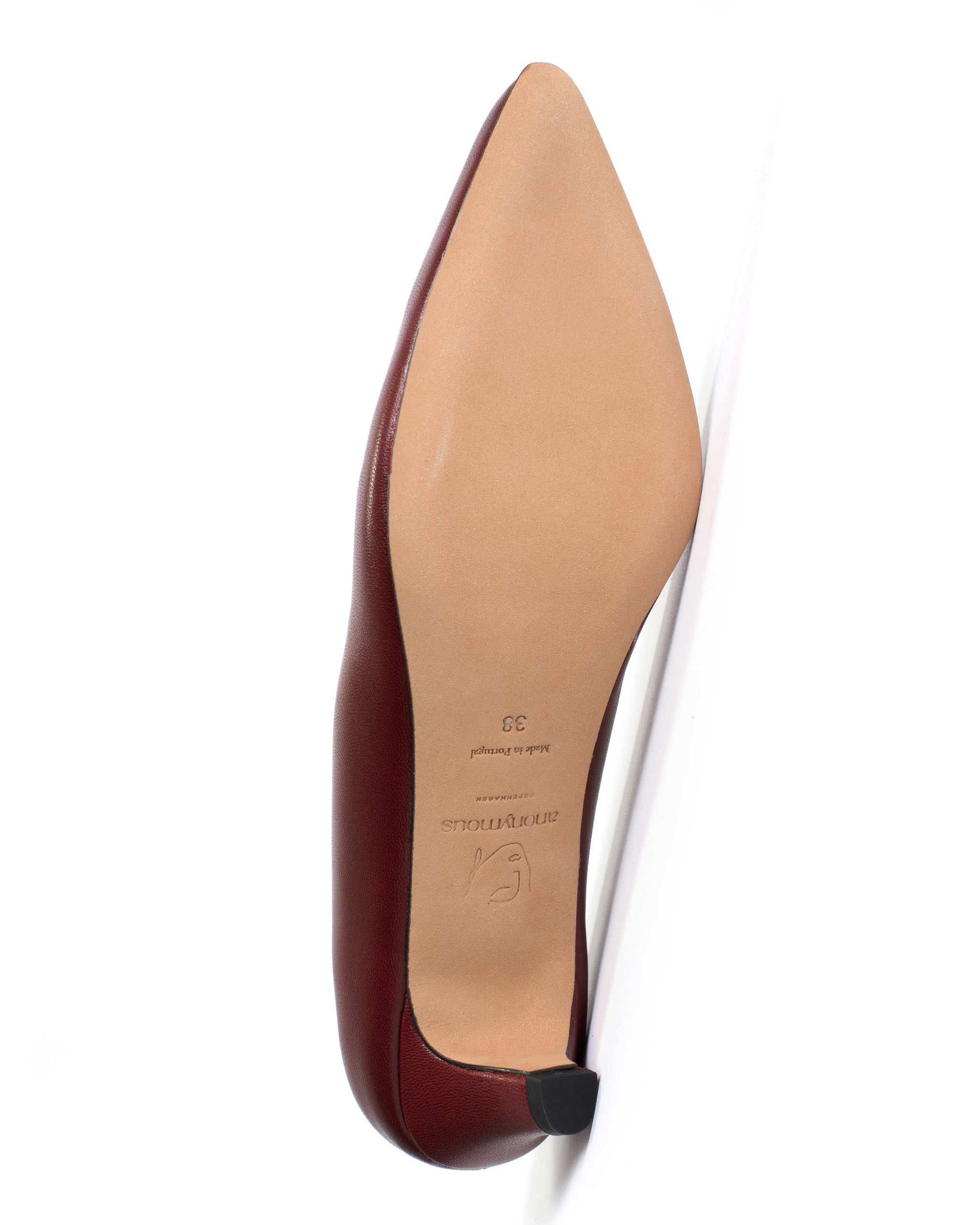 Trini 40 stiletto Shiny lamb Pomegranate - Anonymous Copenhagen