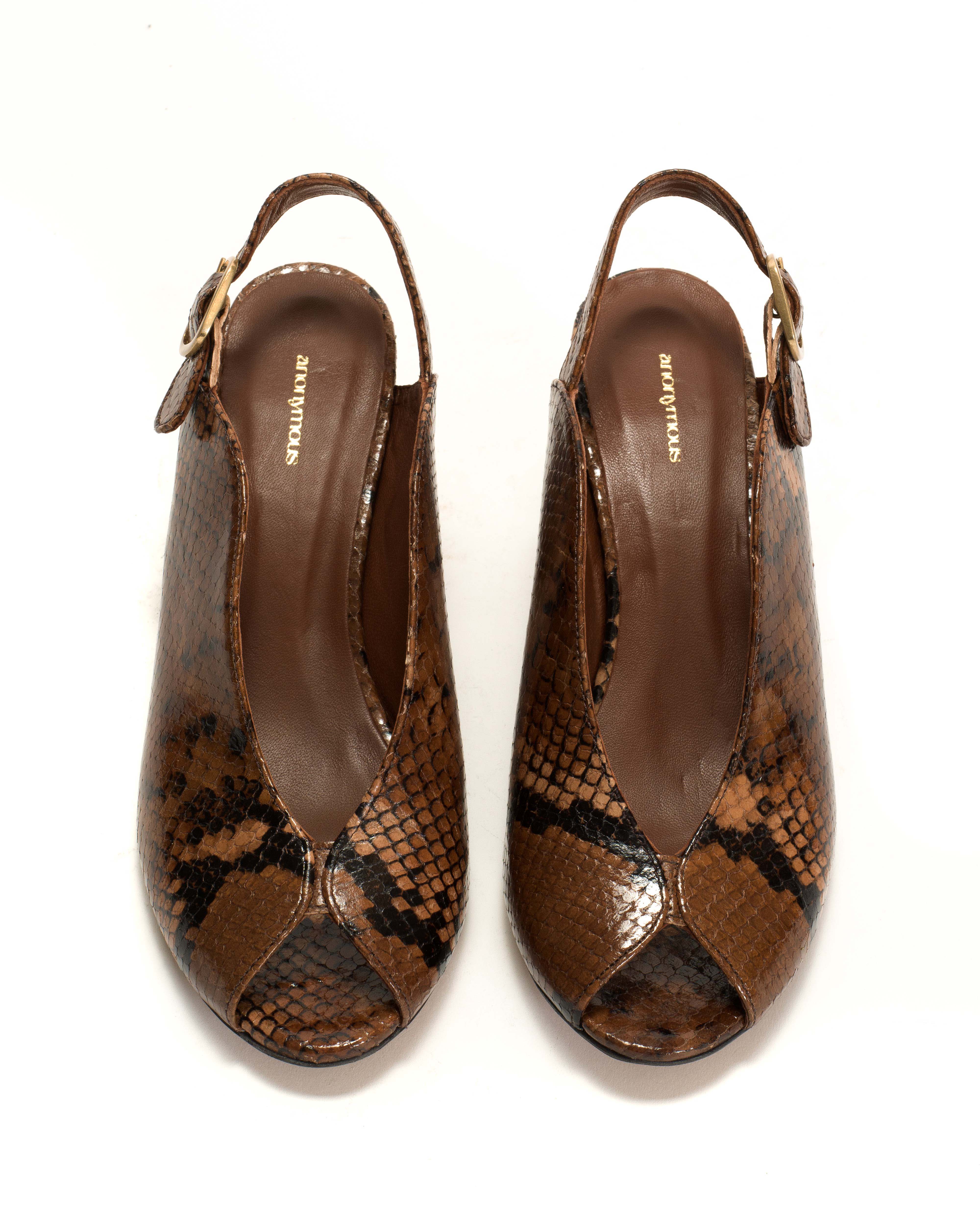 Trisia Snake calf Hazelnut