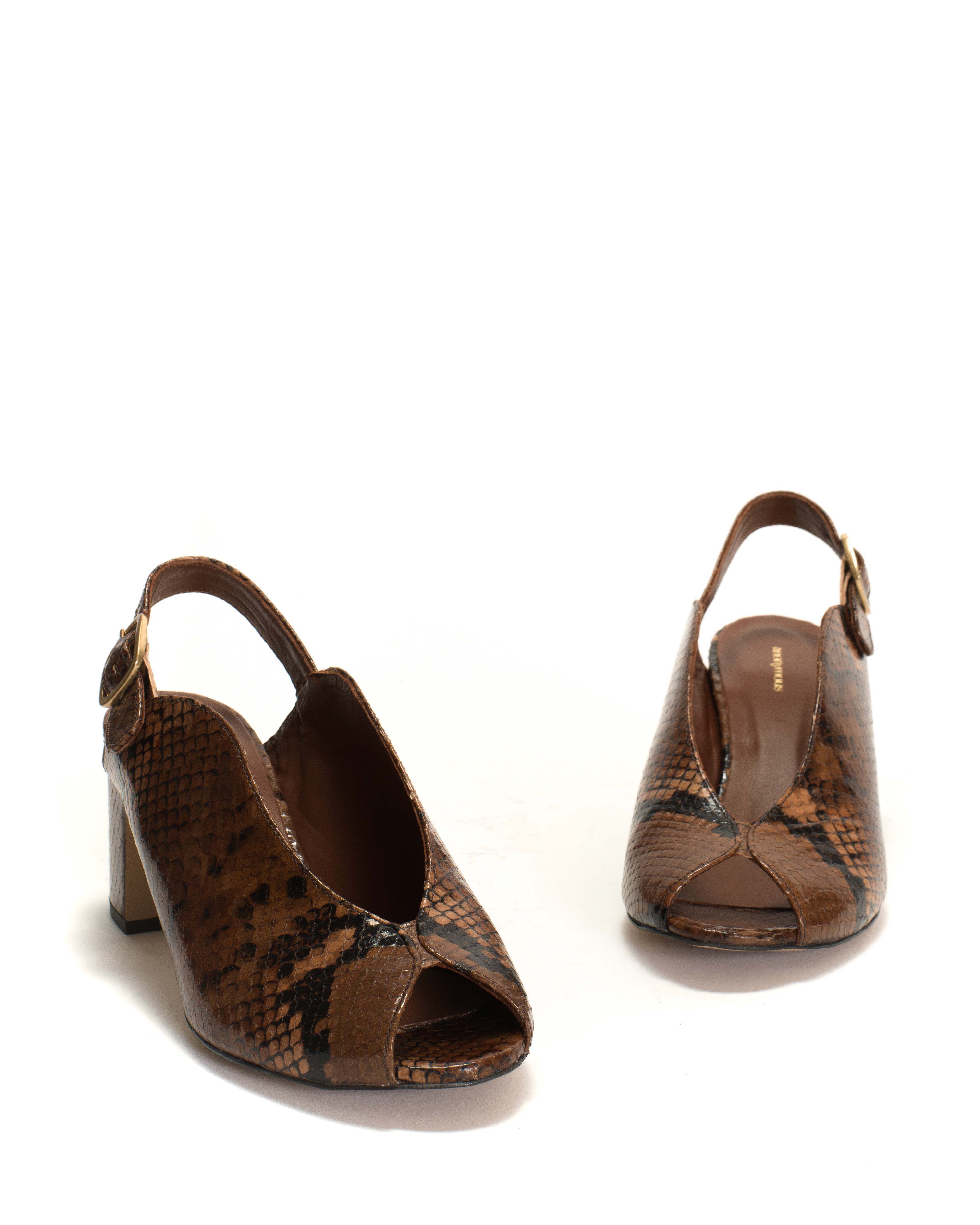 Trisia Snake calf Hazelnut