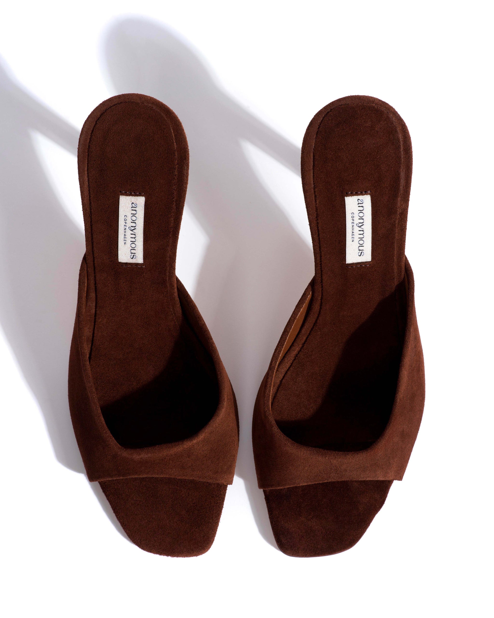 Mazy 100 Calf suede Chocolate - Anonymous Copenhagen Heels