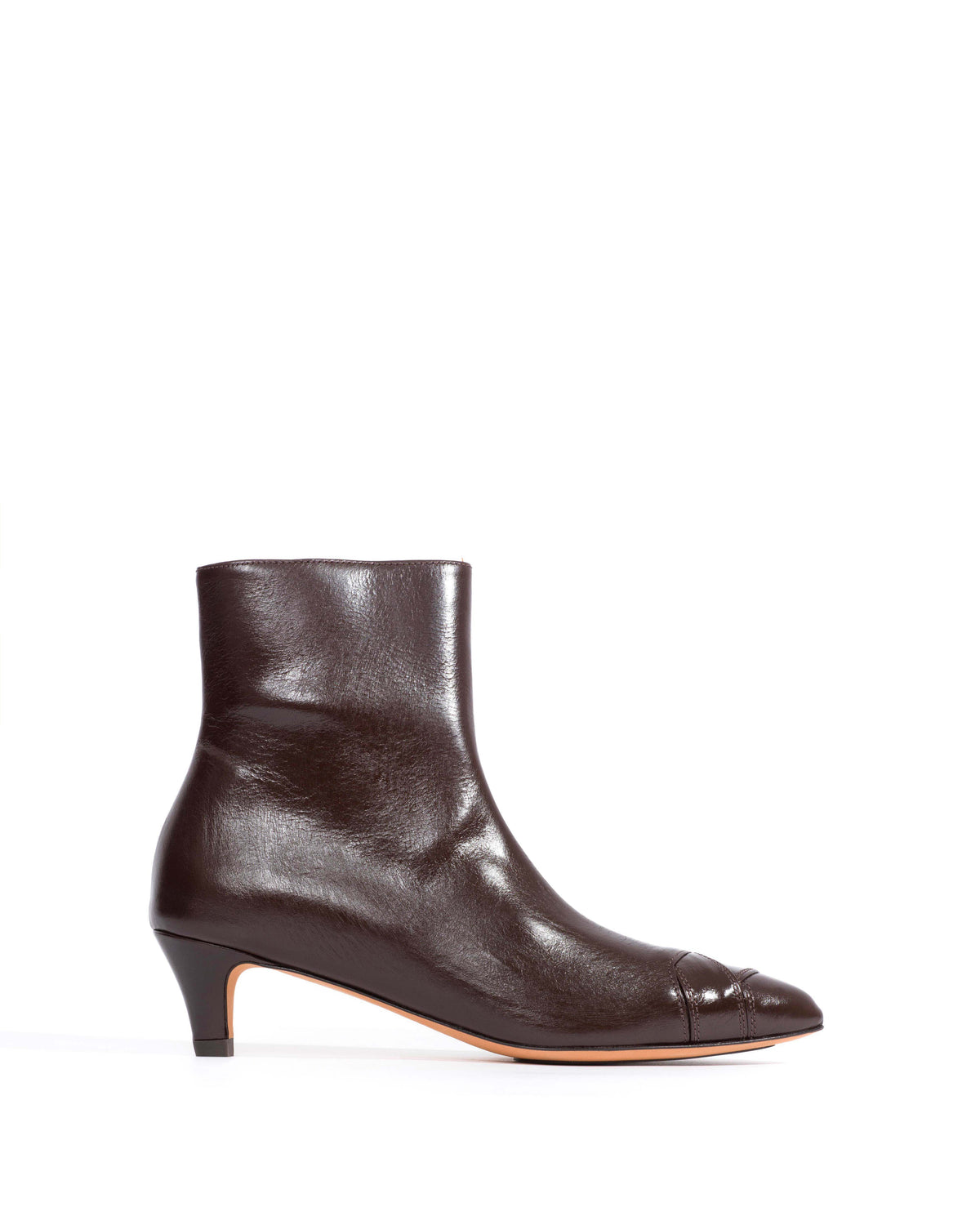 Avy 40 stiletto Crinkled soft calf Espresso brown