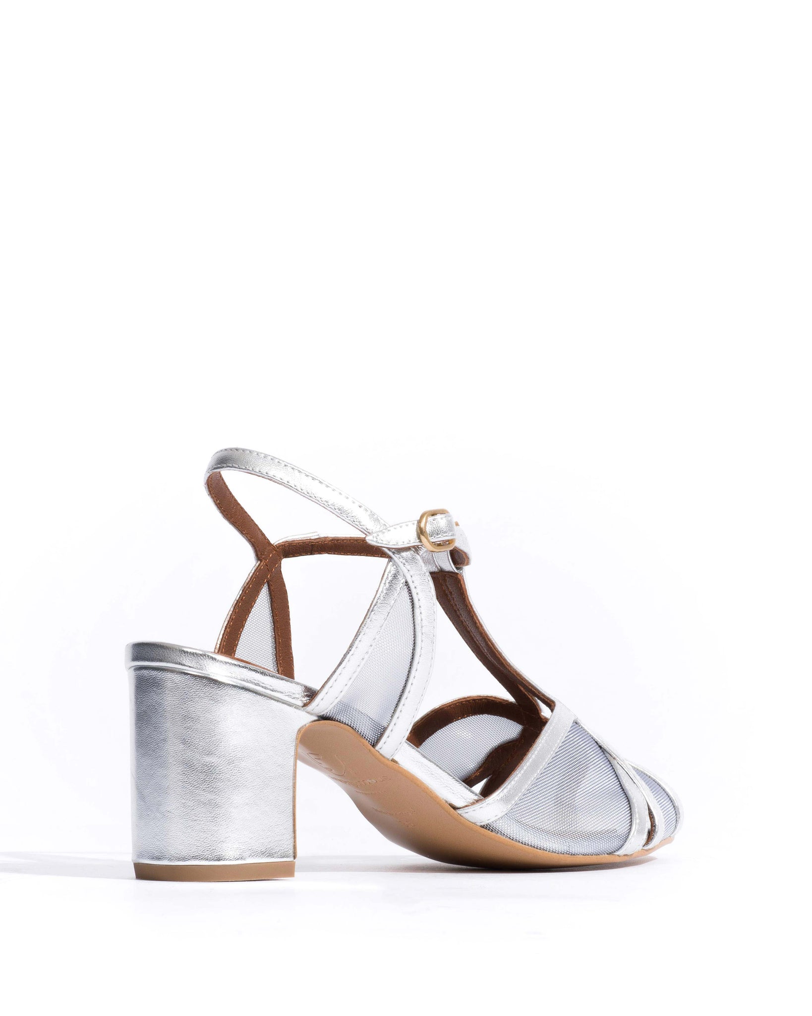 Therese 55 mesh Metallic goat & mesh Silver