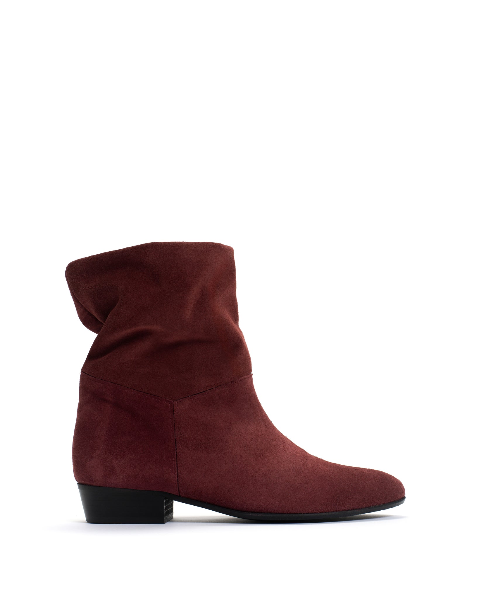 Jassi 20 Calf suede & sleek leather Pomegranate - Anonymous Copenhagen